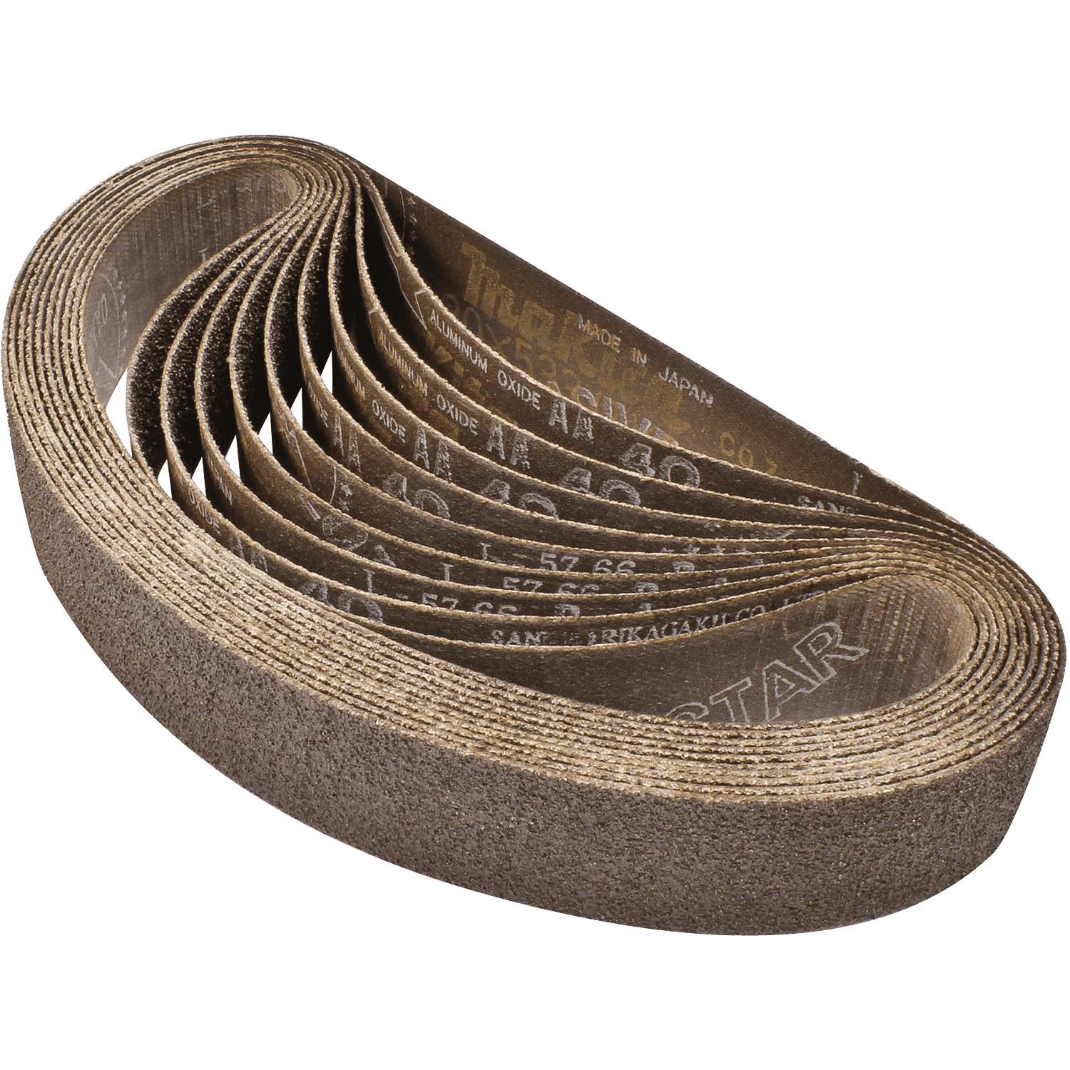 Picture of 1-1/8" x 21" Abrasive Belt, 40 Grit,10/pk