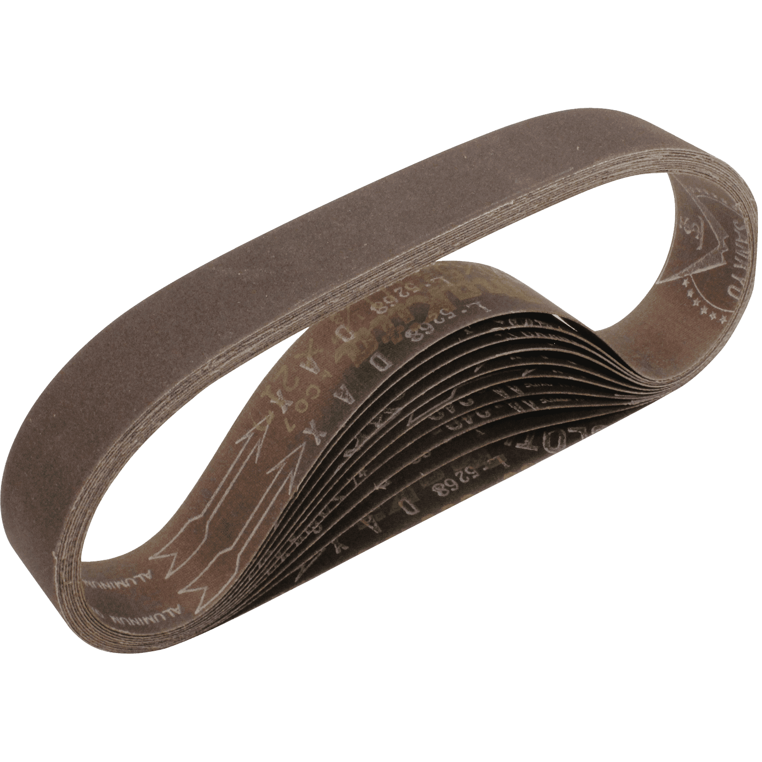 Picture of 1-1/8" x 21" Abrasive Belt, 220 Grit, 10/pk