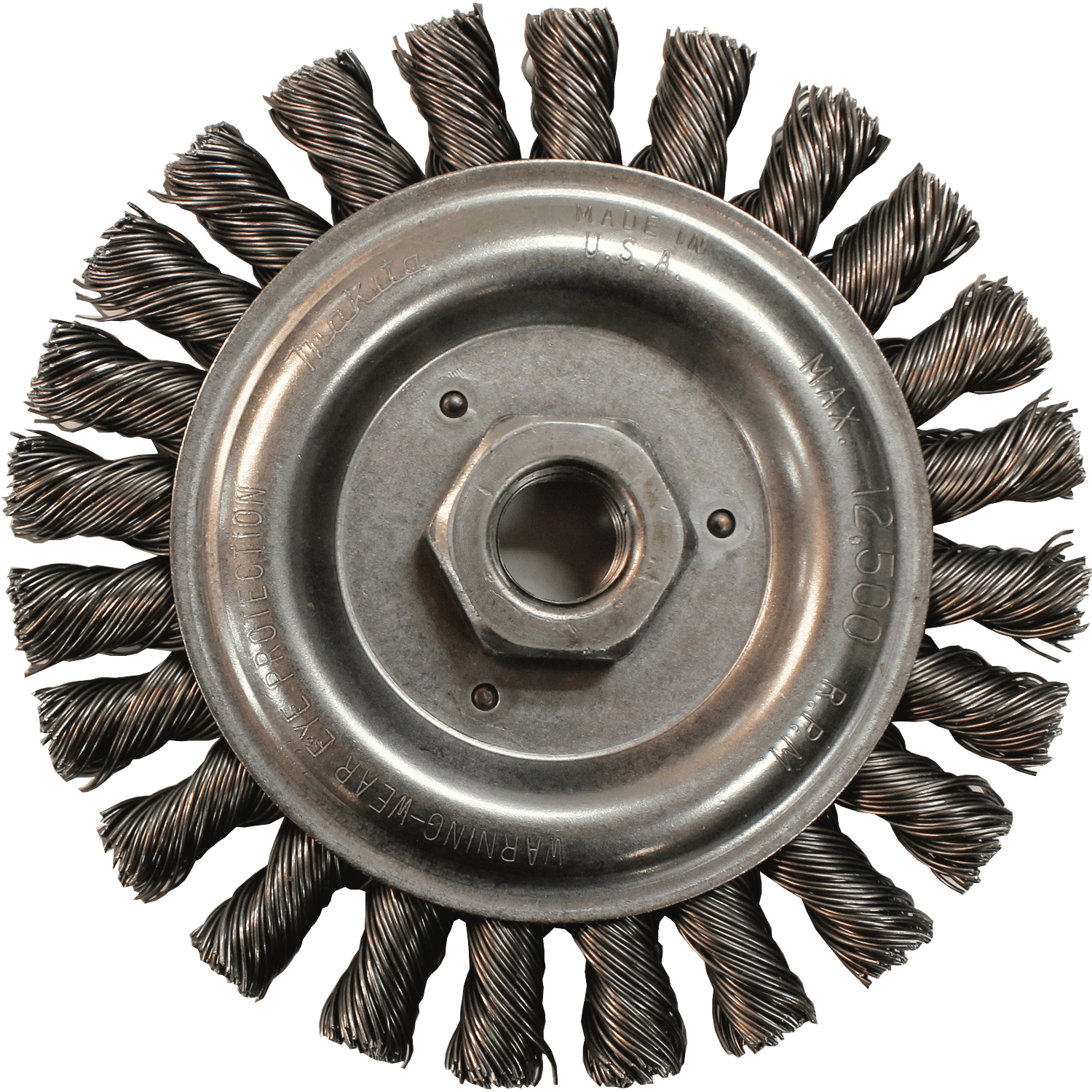 Picture of 5" Knot Cable Twist Wire Wheel, 5/8"-11
