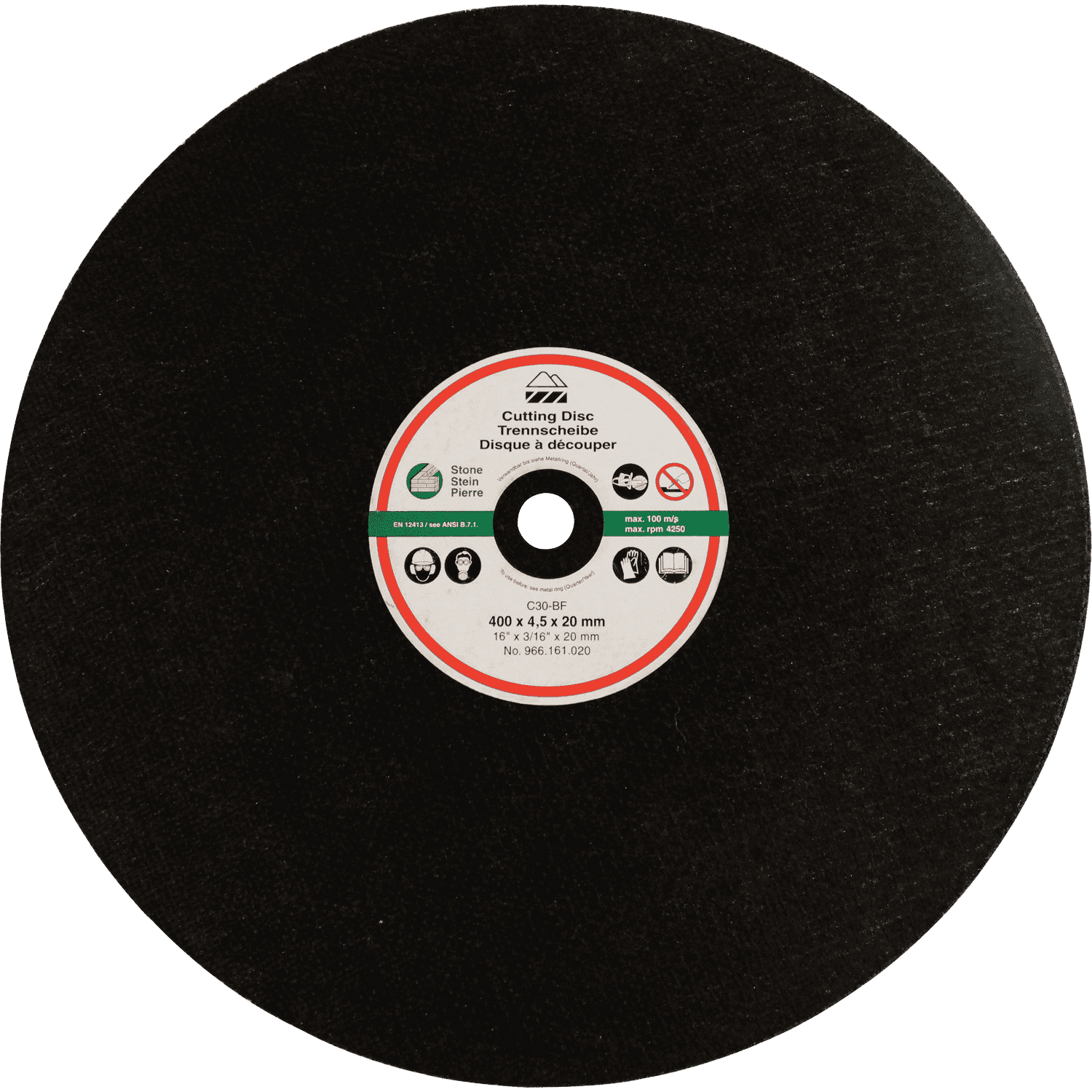 Picture of 16" Abrasive Cut-Off Wheel, Masonry