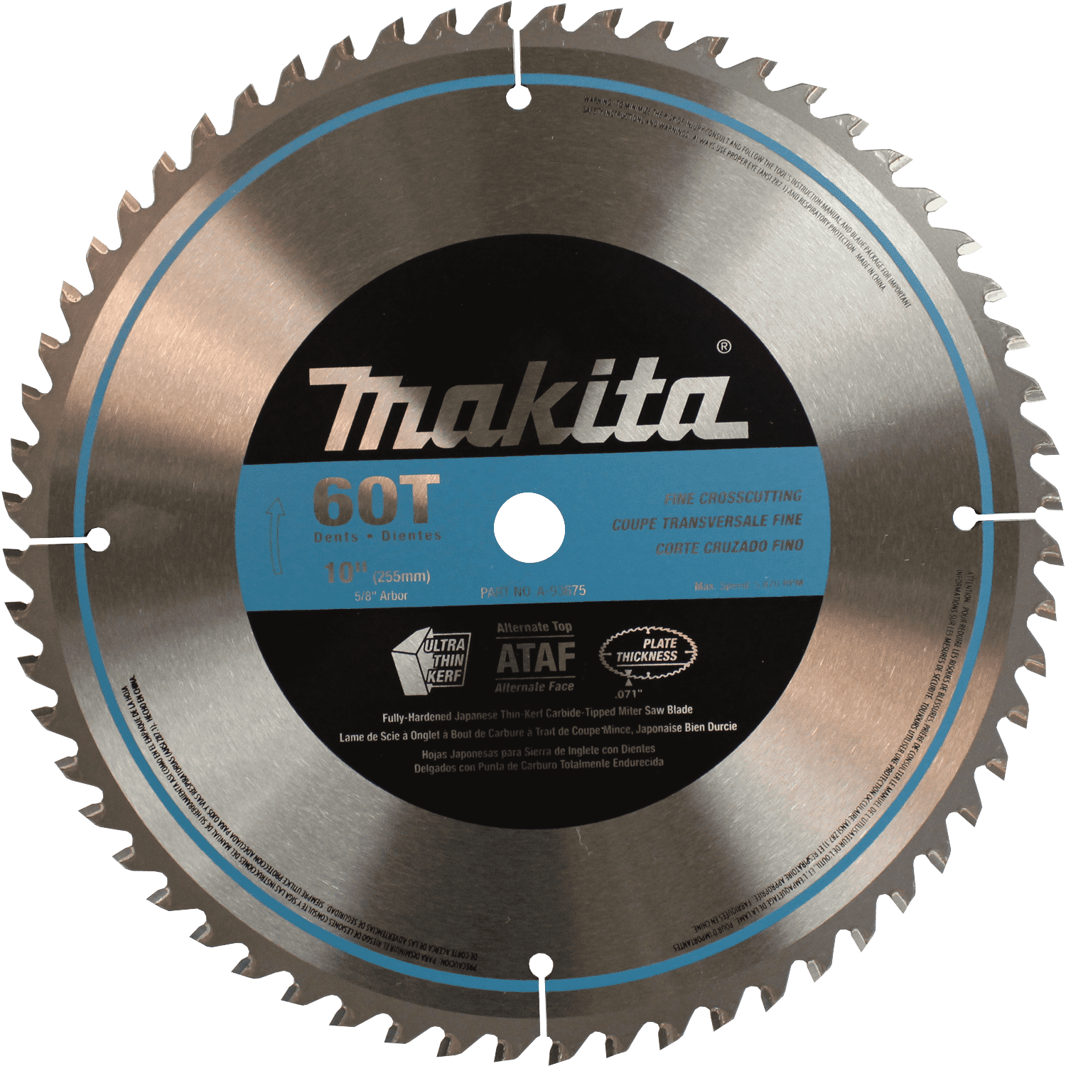 Picture of 10" 60T Micro-Polished Miter Saw Blade