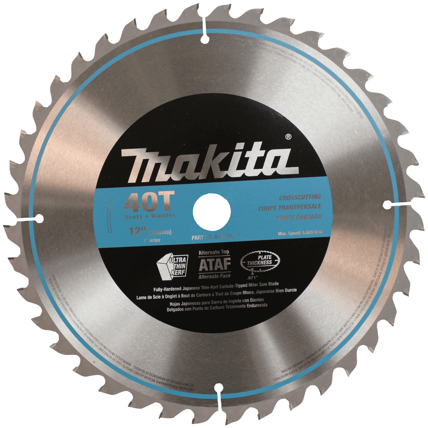 Picture of 12" 40T Micro-Polished Miter Saw Blade