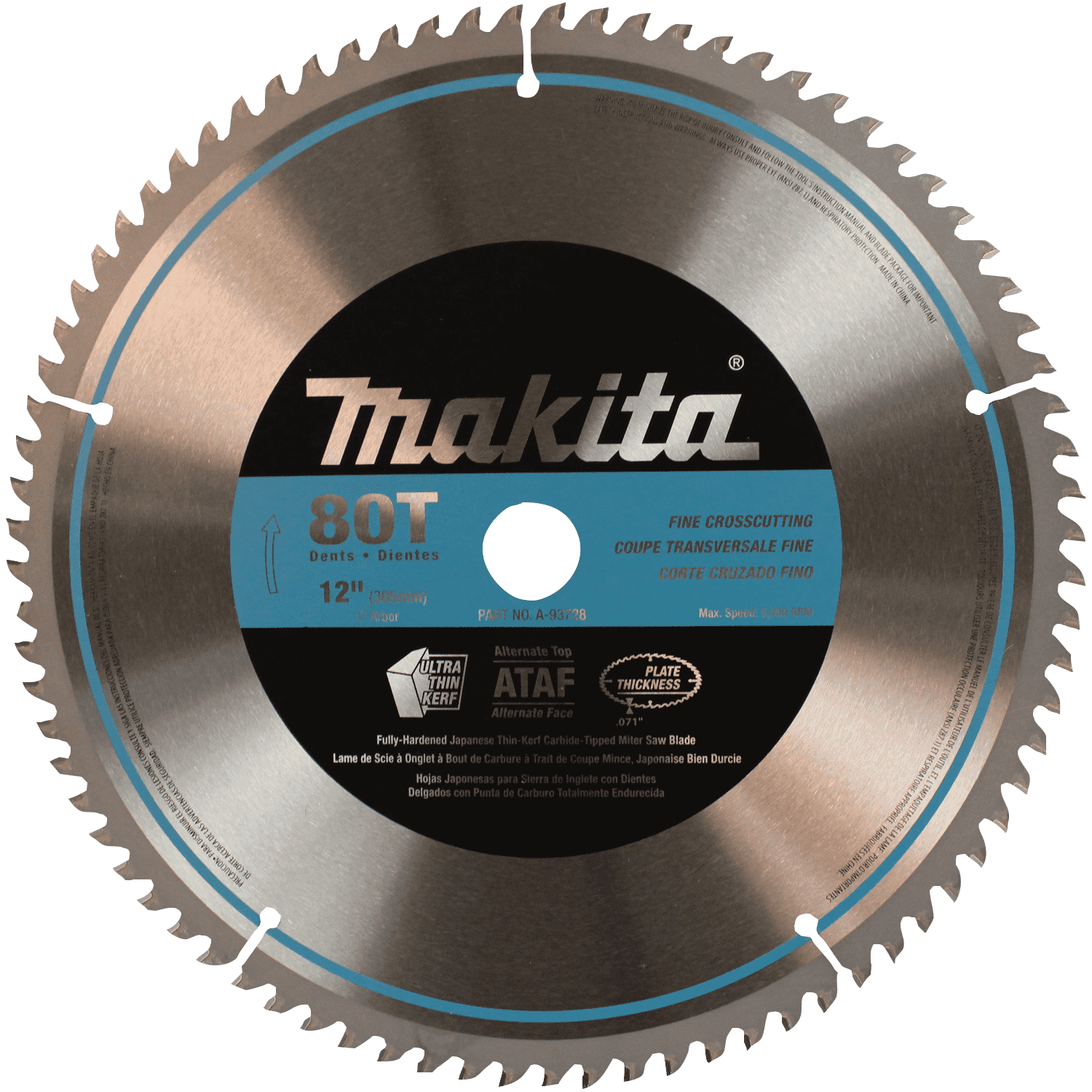 Picture of 12" 80T Micro-Polished Miter Saw Blade