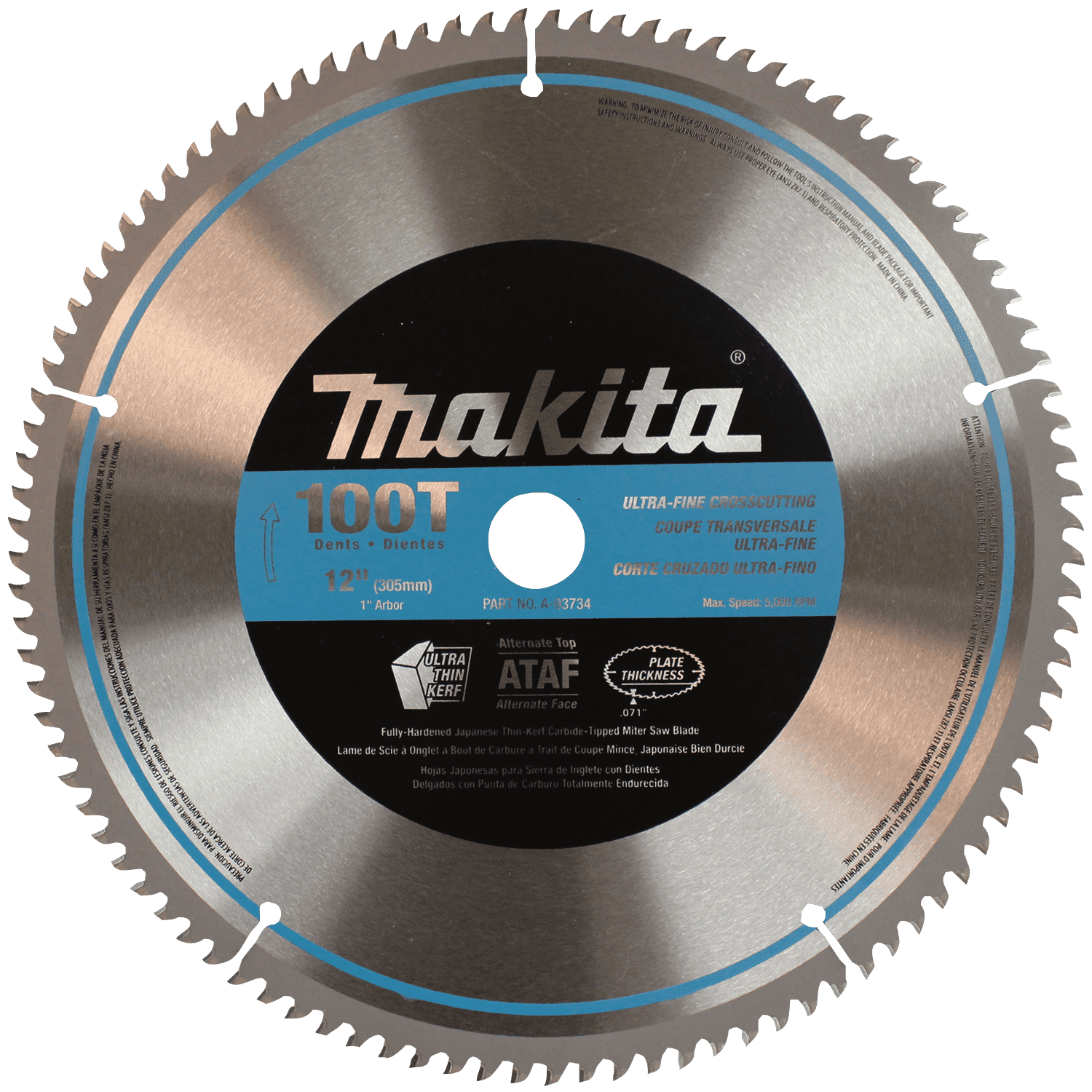 Picture of 12" 100T Micro-Polished Miter Saw Blade