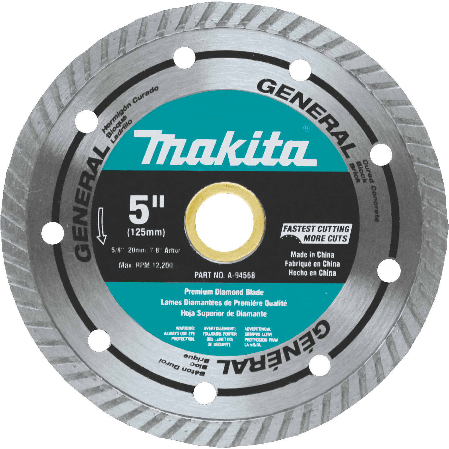 Picture of 5" Diamond Blade, Turbo, General Purpose