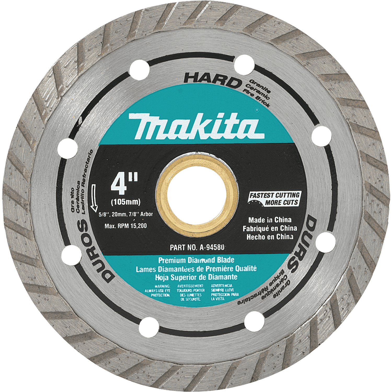 Picture of 4" Diamond Blade, Turbo, Hard Material