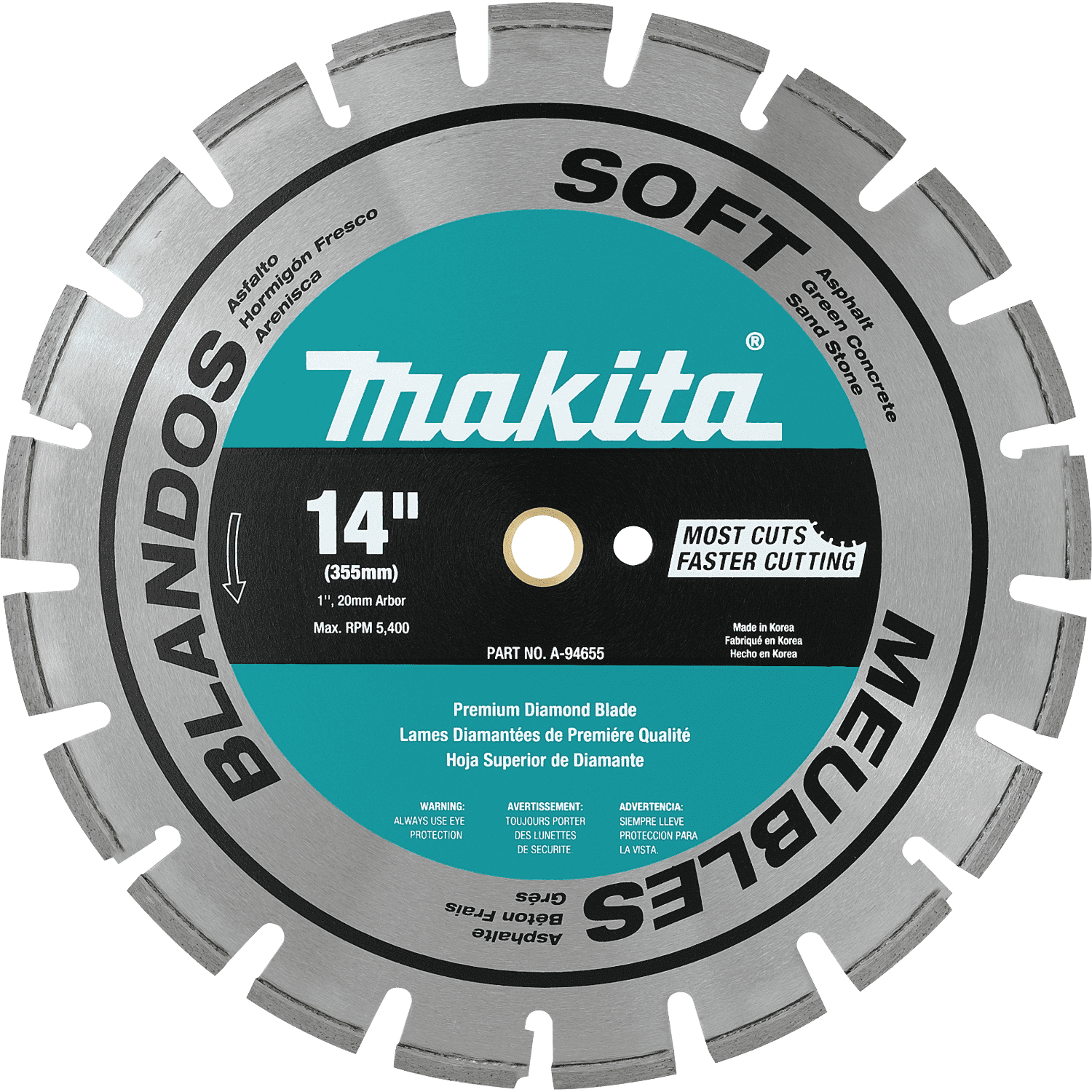 Picture of 14" Diamond Blade, Segmented, Soft Material