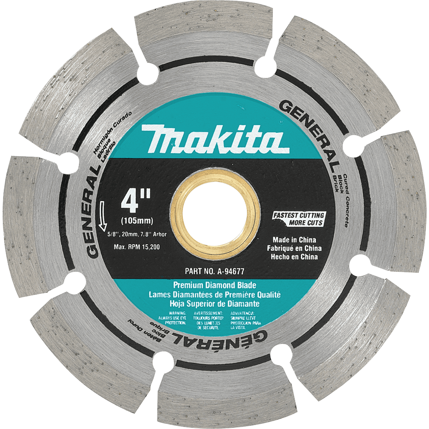 Picture of 4" Diamond Blade, Segmented, General Purpose