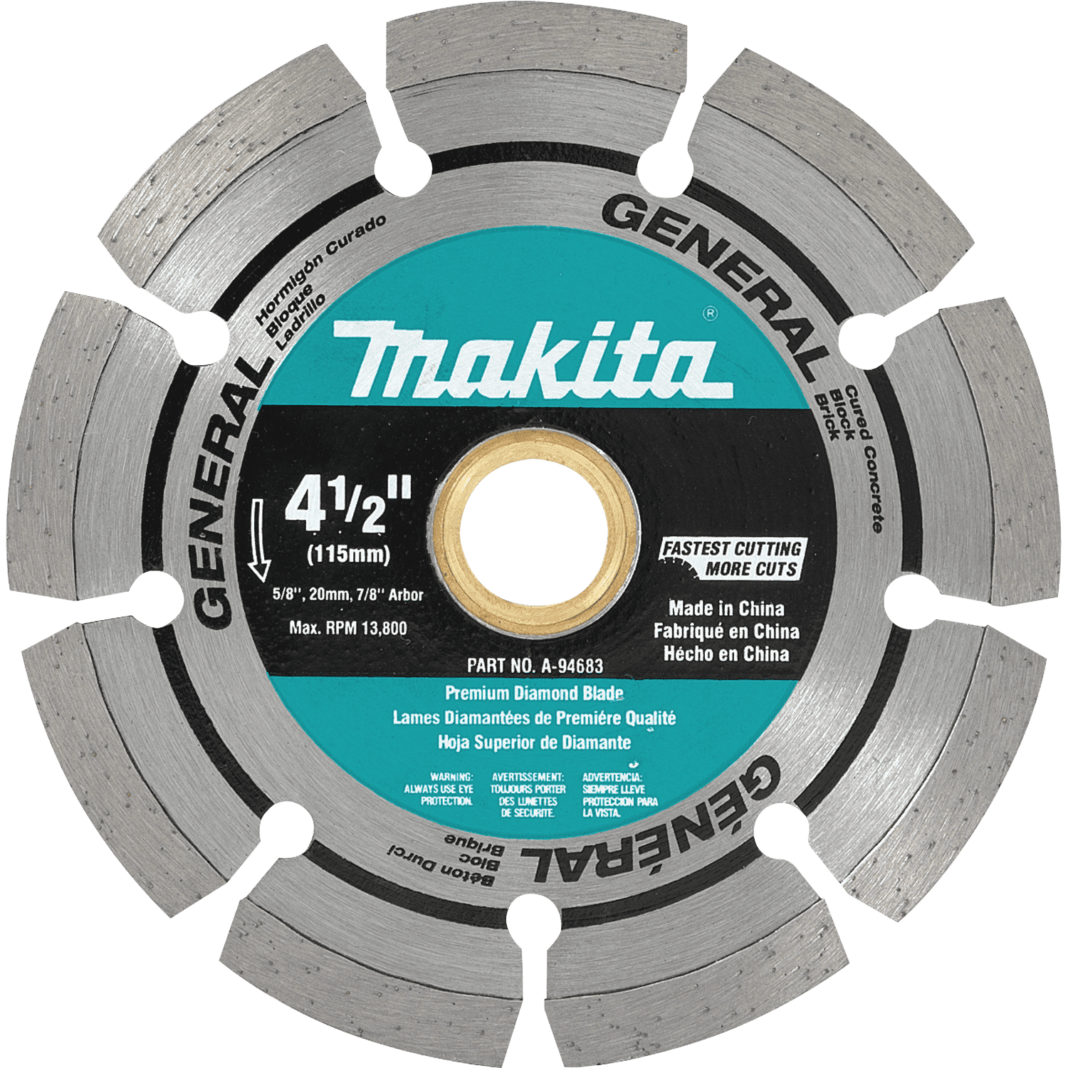 Picture of 4-1/2" Diamond Blade, Segmented, General Purpose