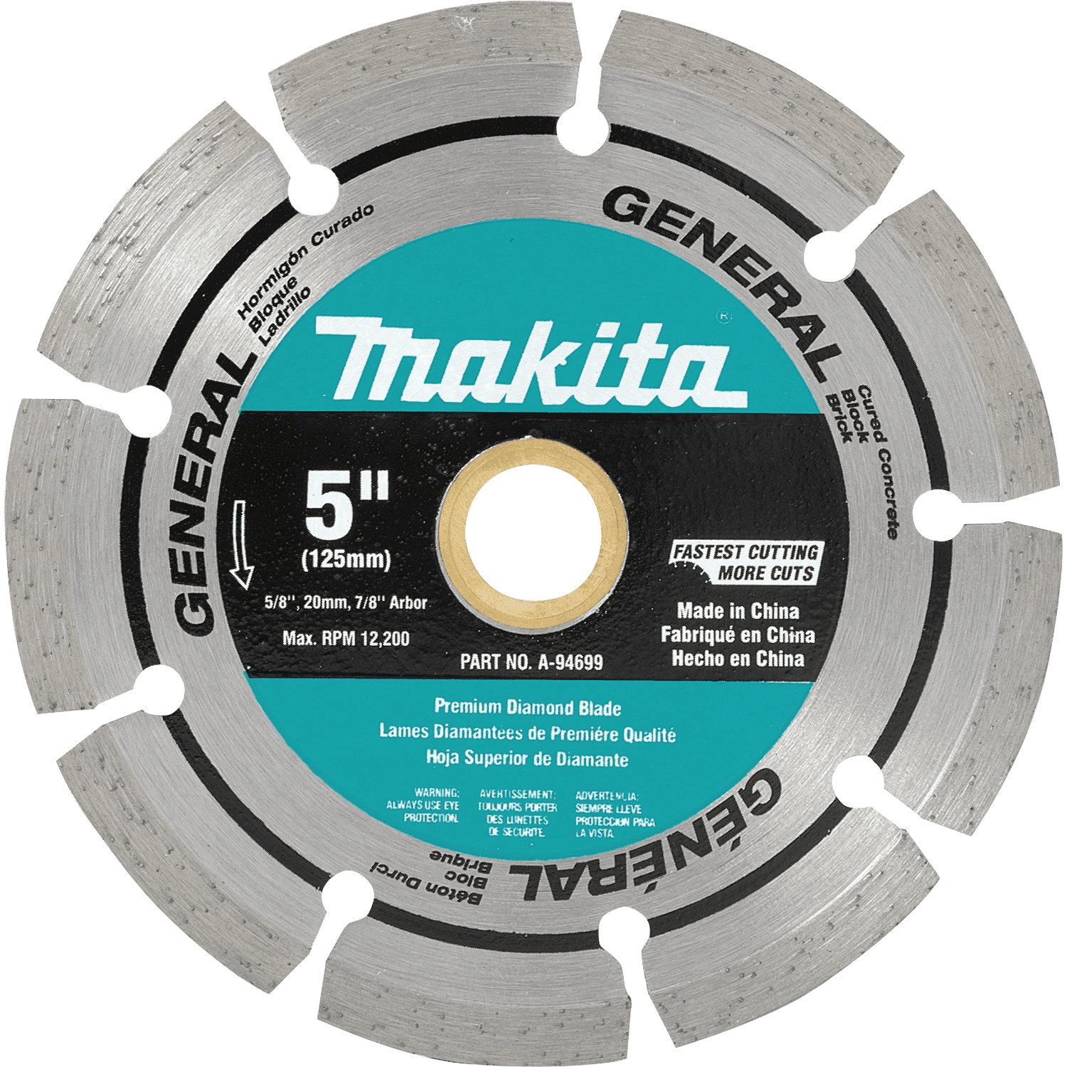 Picture of 5" Diamond Blade, Segmented, General Purpose