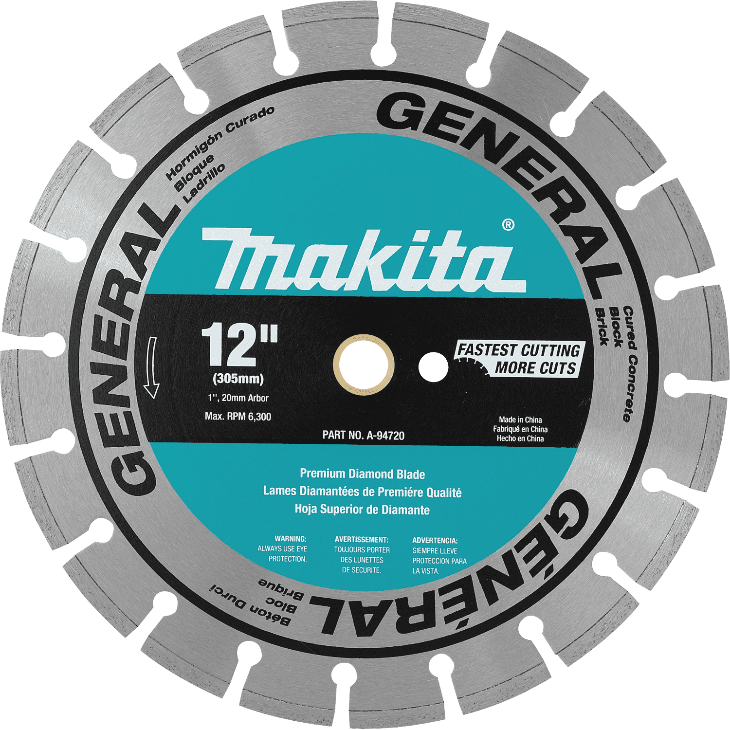 Picture of 12" Diamond Blade, Segmented, General Purpose