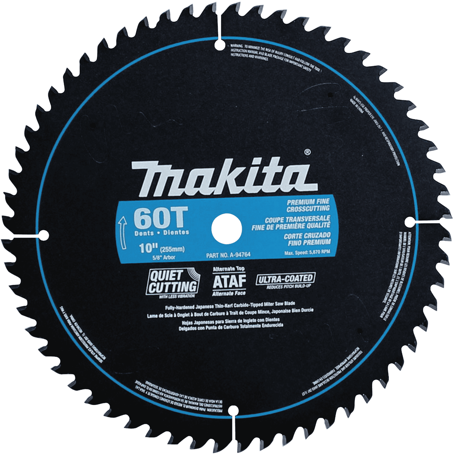 Picture of 10" 60T Ultra-Coated Miter Saw Blade