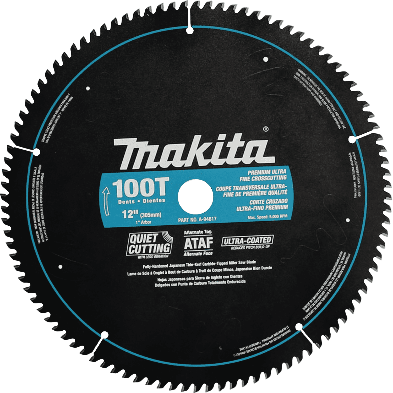 Picture of 12" 100T Ultra-Coated Miter Saw Blade