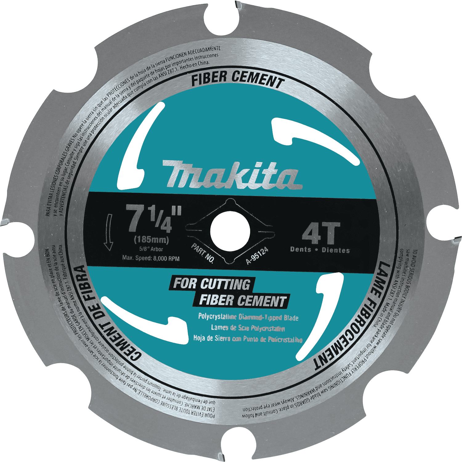 Picture of 7-1/4" 4T PCD Circular Saw Blade, Fiber Cement