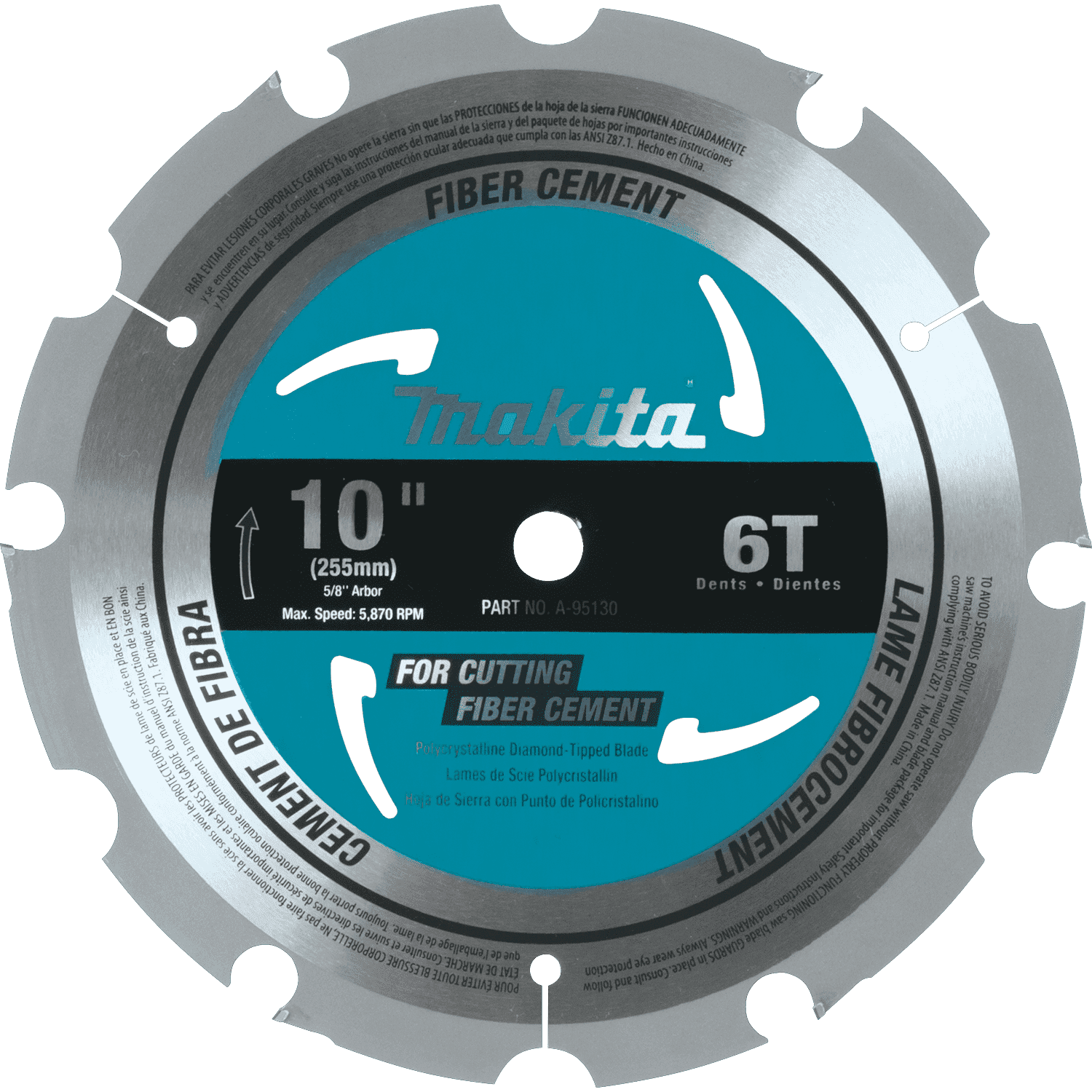 Picture of 10" 6T PCD Miter Saw Blade, Fiber Cement