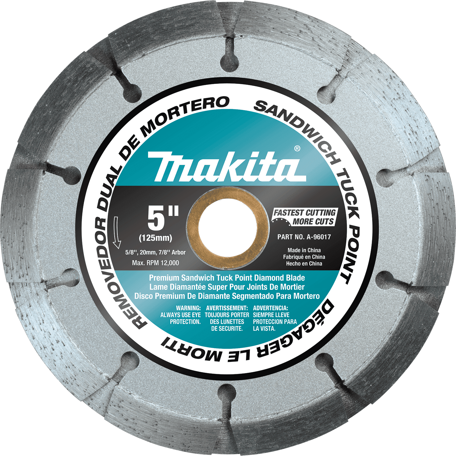 Picture of 5" Dual Sandwich Diamond Tuck Point Blade