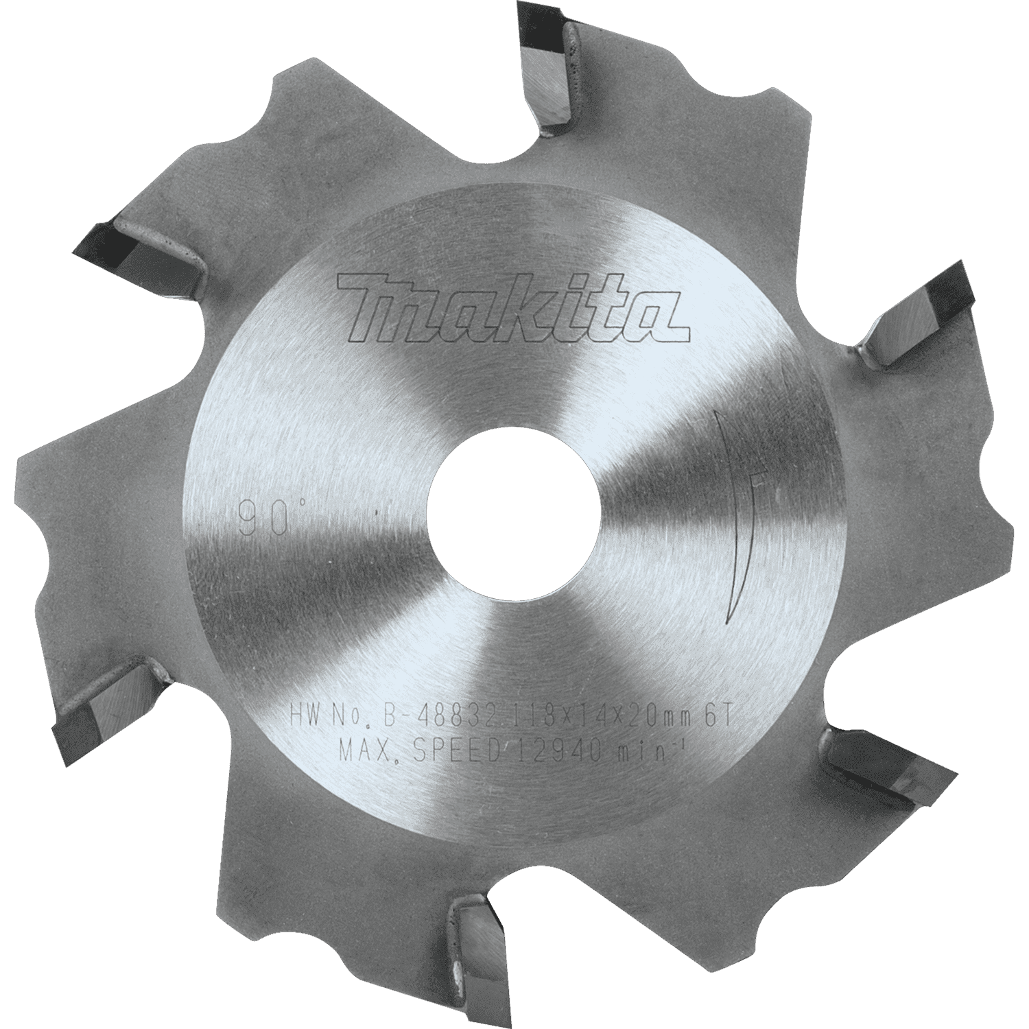 Picture of 4-5/8" (3 mm) Aluminum Grooving Carbide-Tipped Saw Blade, 90º