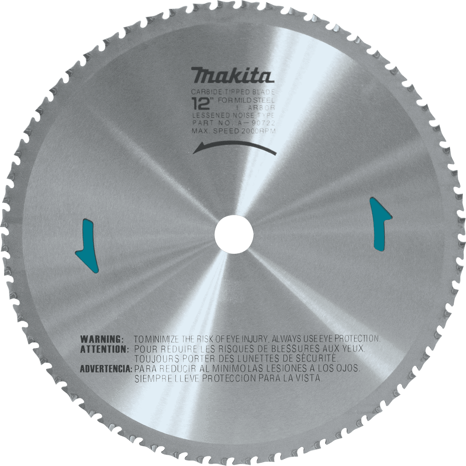 Picture of 12" 60T Carbide-Tipped Saw Blade, Ferrous Metal