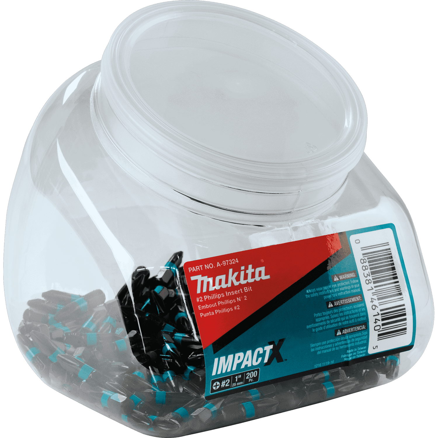 Picture of ImpactX #2 Phillips 1" Insert Bit, 200/pk, Jar