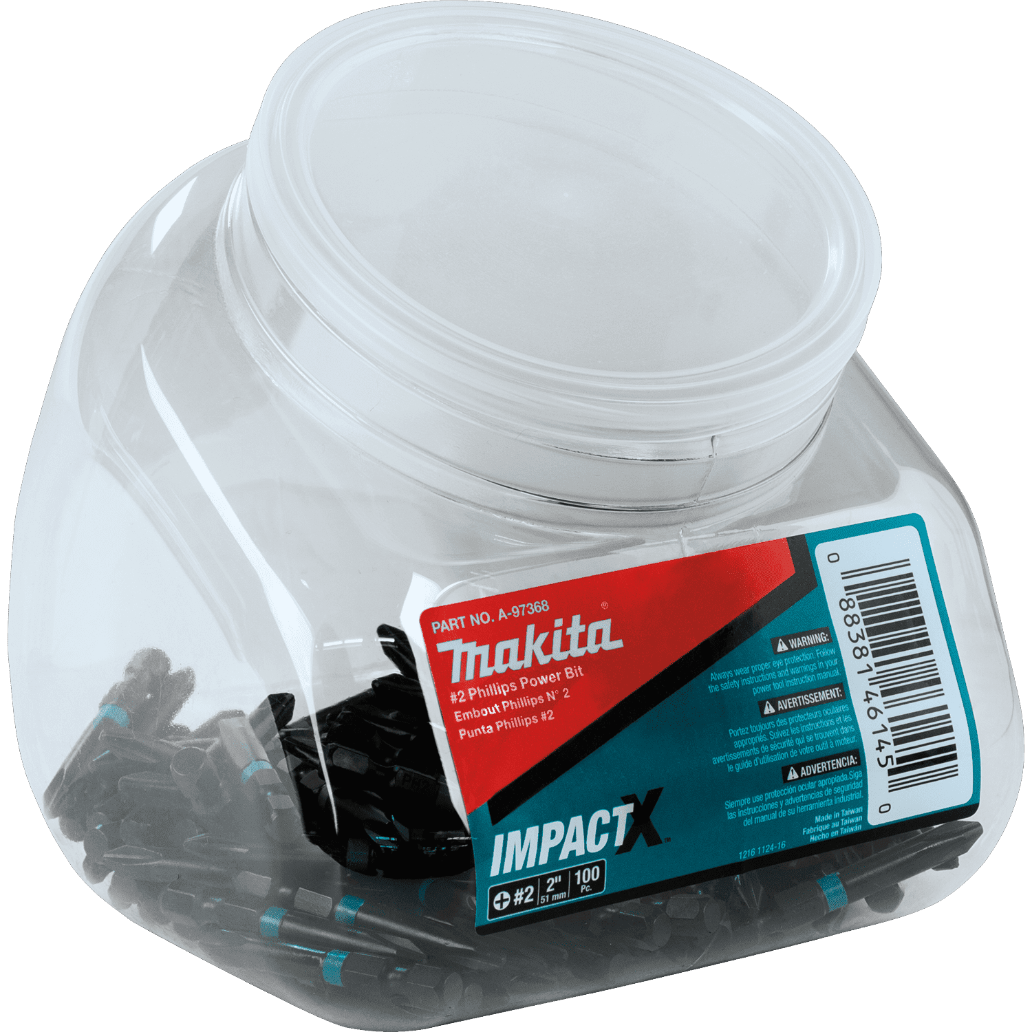 Picture of ImpactX #2 Phillips 2" Power Bit, 100/pk, Jar