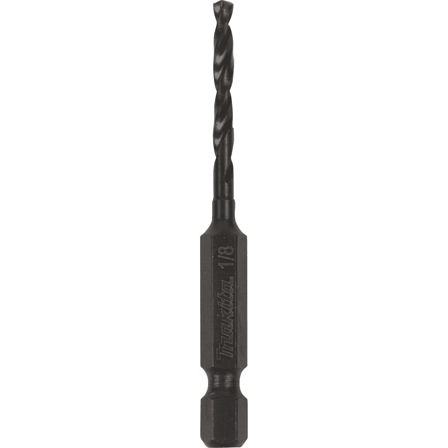 Picture of 1/8" Black Oxide Drill Bit, 1/4" Hex Shank