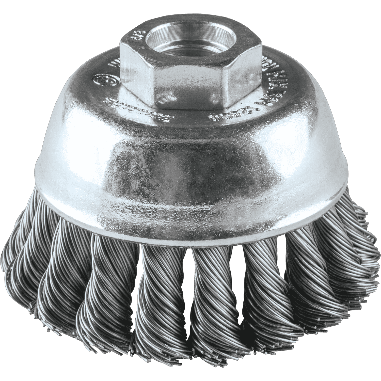 Picture of 2-3/4" Knot Wire Cup Brush, Stainless, 5/8"-11