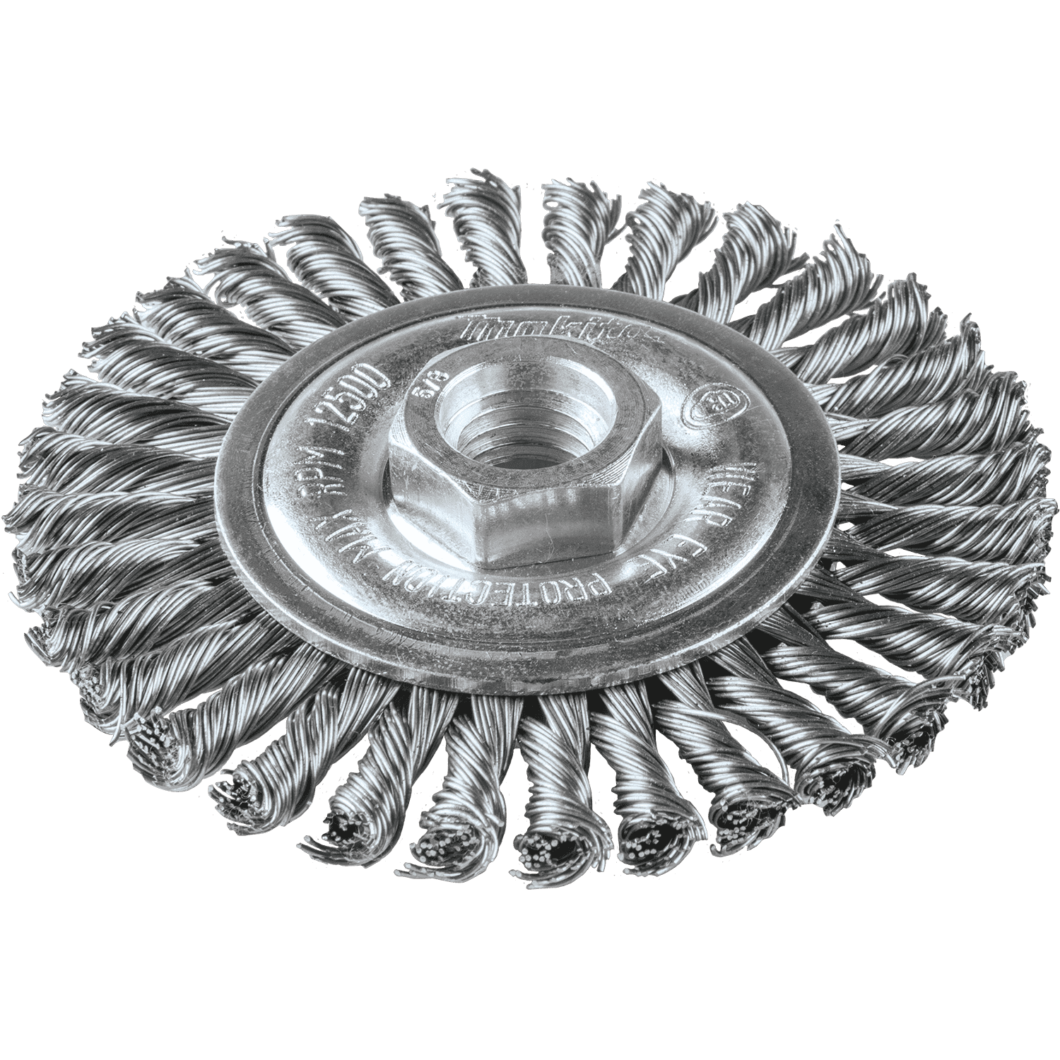 Picture of 4" Stringer Bead Twist Wire Wheel, Stainless, 5/8"-11