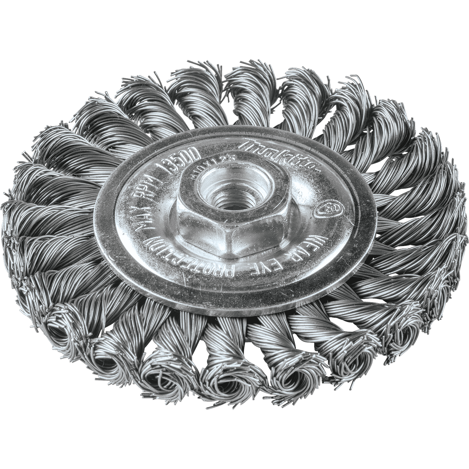 Picture of 4" Knot Twist Wire Wheel, M10 x 1.25
