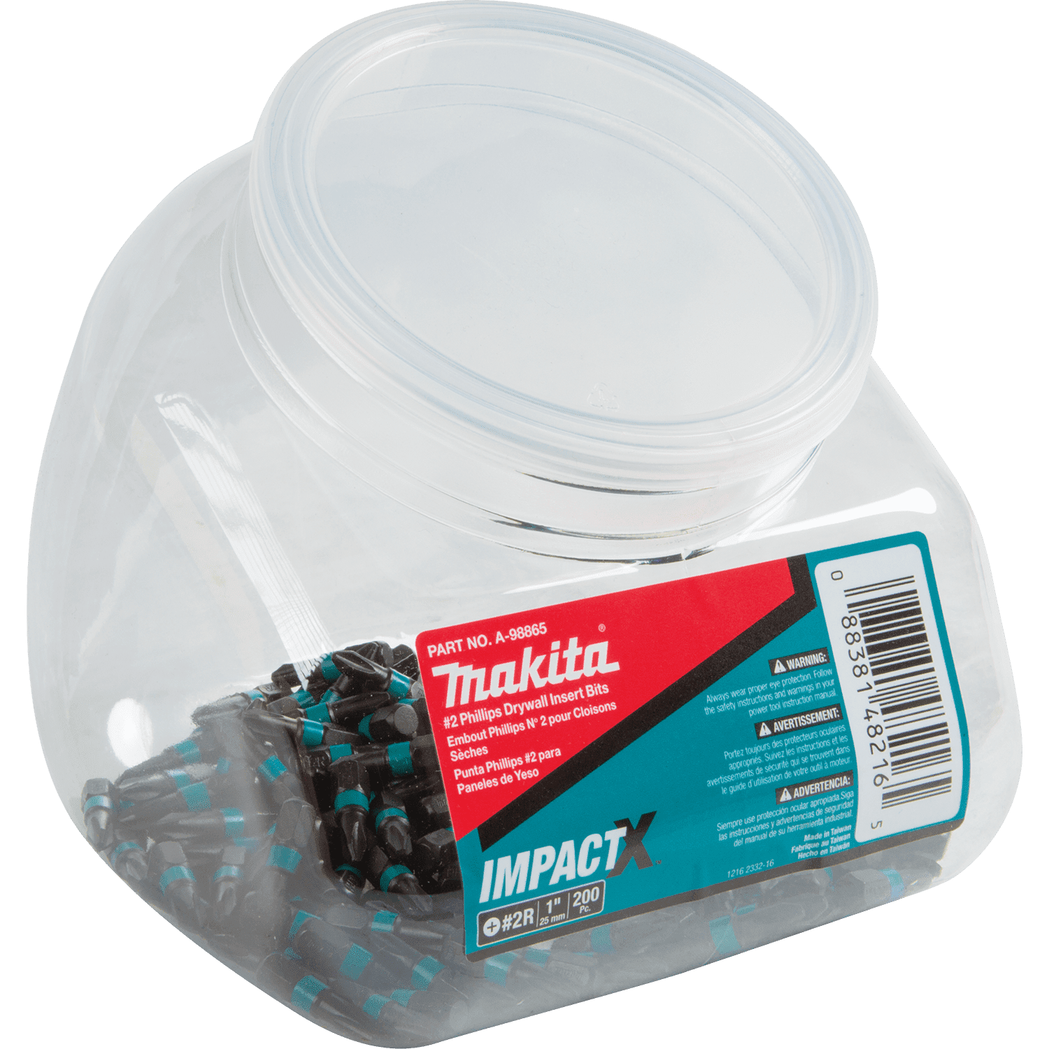 Picture of ImpactX #2 Phillips Drywall 1" Insert Bit, 200/pk, Jar