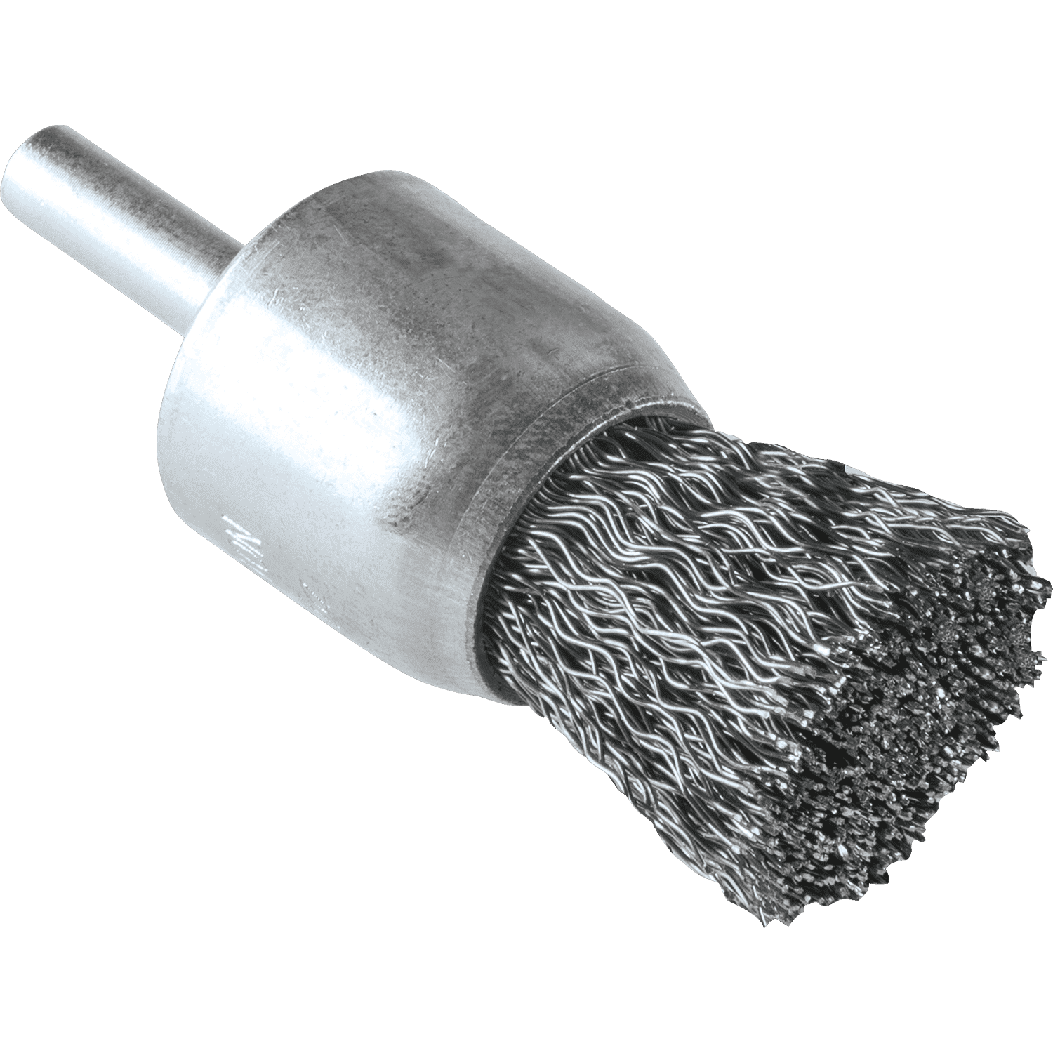 Picture of 1" Crimped Wire End Brush, 1/4" Straight Shank