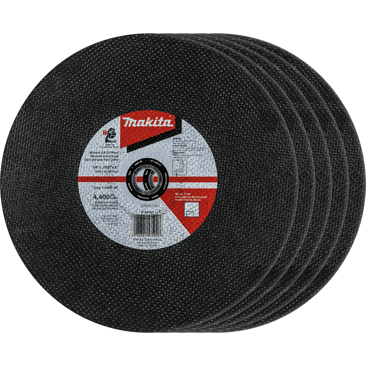Picture of 14" x 1" x 3/32" Abrasive Cut-Off Wheel, 5/pk