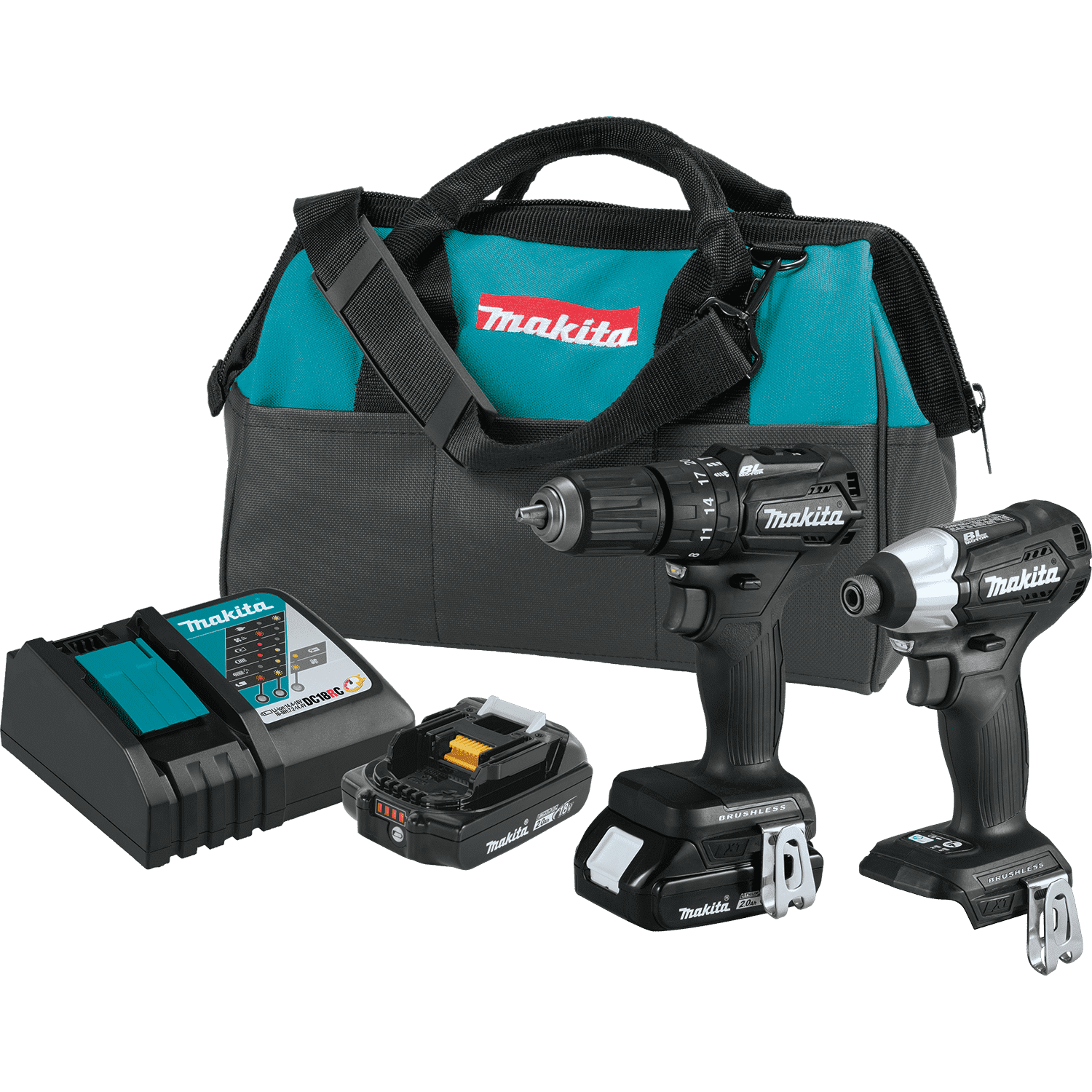Picture of 18V LXT Lithium-Ion Sub-Compact Brushless Cordless 2-Pc. Combo Kit (2.0Ah)