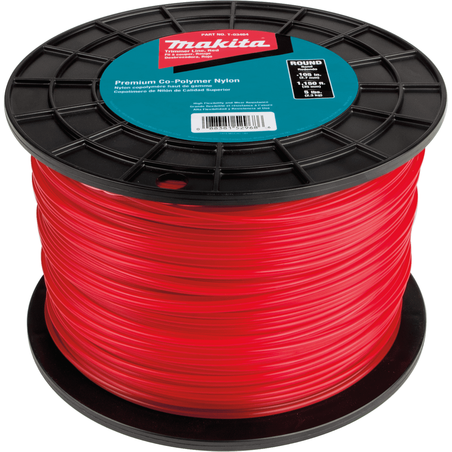 Picture of Round Trimmer Line, 0.105”, Red, 1,150’, 5 lbs.