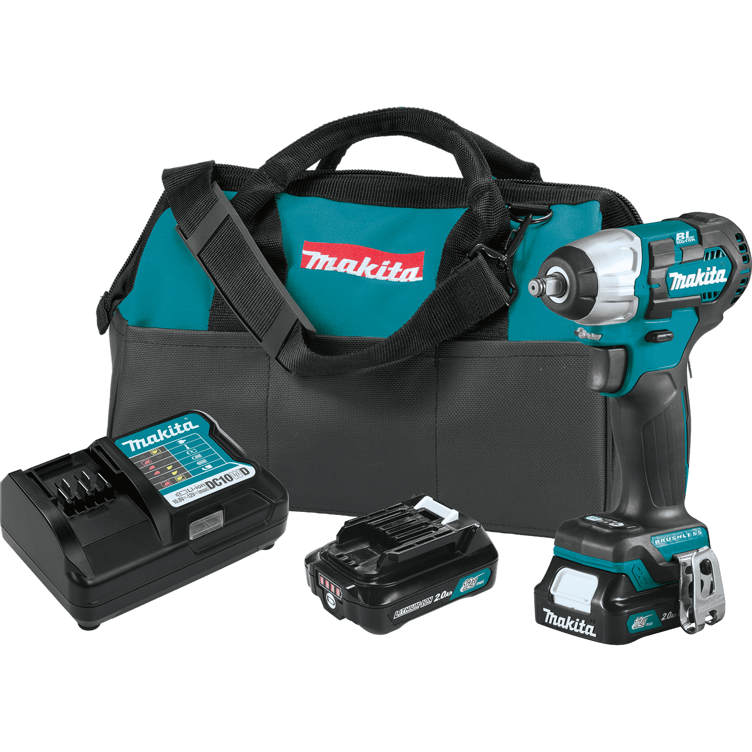 Picture of 12V max CXT Lithium-Ion Brushless Cordless 3/8" Sq. Drive Impact Wrench Kit (2.0Ah)