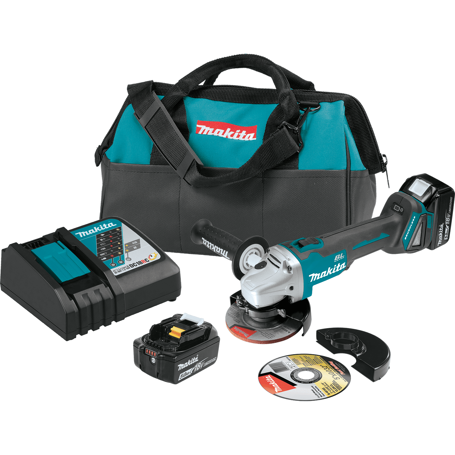 Picture of 18V LXT Lithium-Ion Brushless Cordless 4-1/2” / 5" Cut-Off/Angle Grinder Kit (5.0Ah)