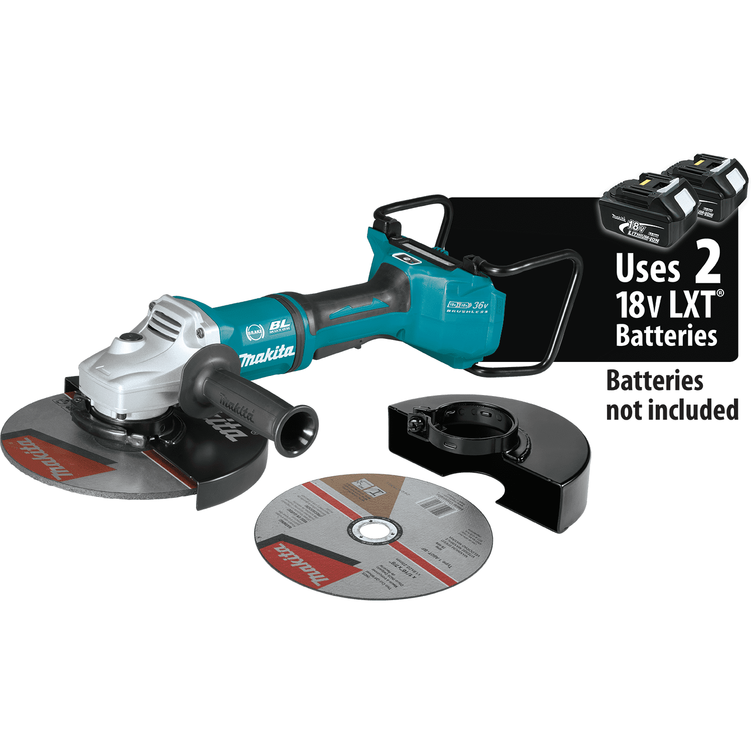 Picture of 18V X2 LXT Lithium-Ion (36V) Brushless Cordless 9" Paddle Switch Cut-Off/Angle Grinder, with Electric Brake and AWS, Tool Only