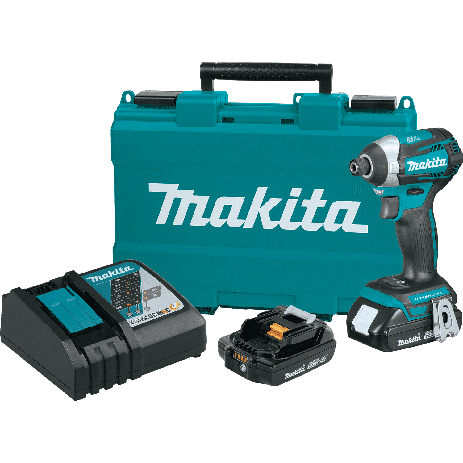 Picture of 18V LXT Lithium-Ion Compact Brushless Cordless Quick-Shift Mode 3-Speed Impact Driver Kit (2.0Ah)