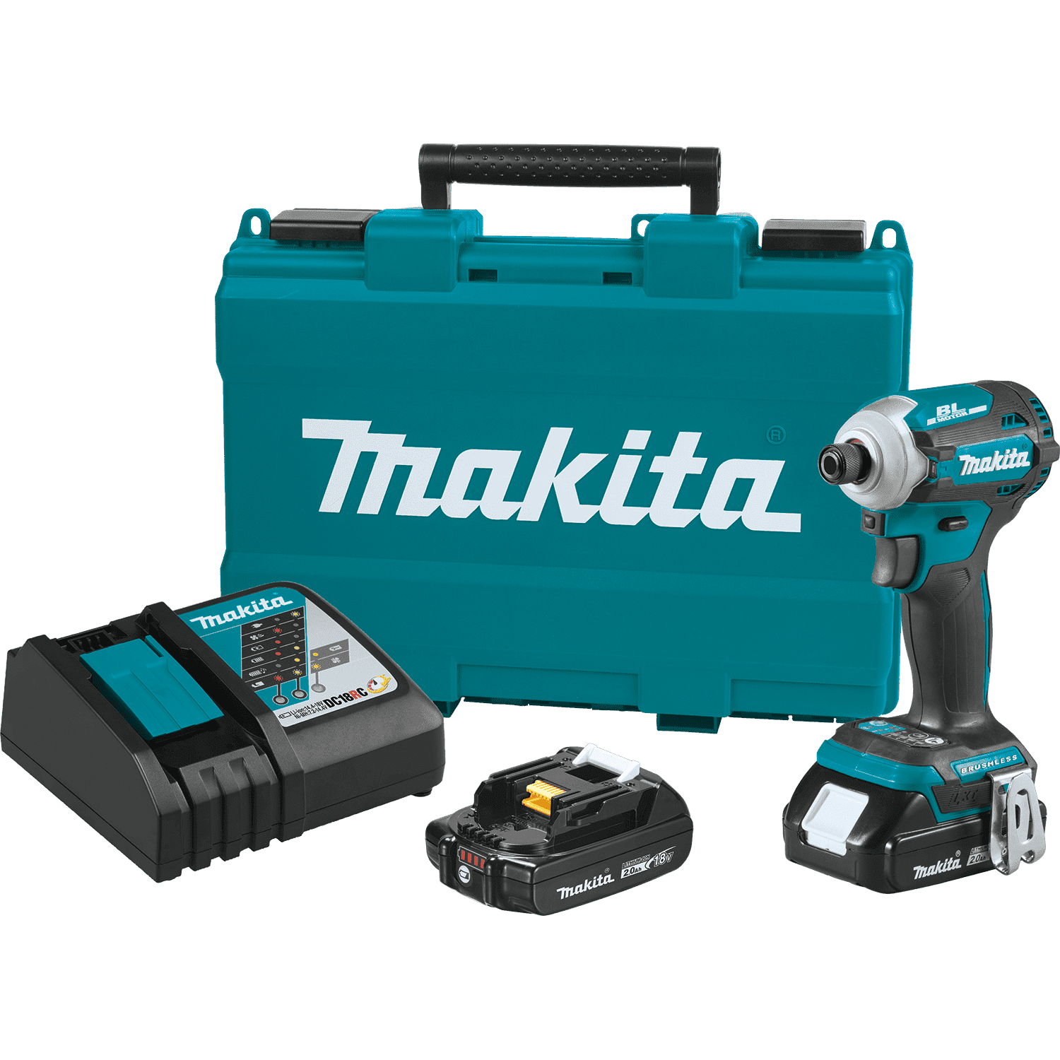 Picture of 18V LXT Lithium-Ion Compact Brushless Cordless Quick-Shift Mode 4-Speed Impact Driver Kit (2.0Ah)