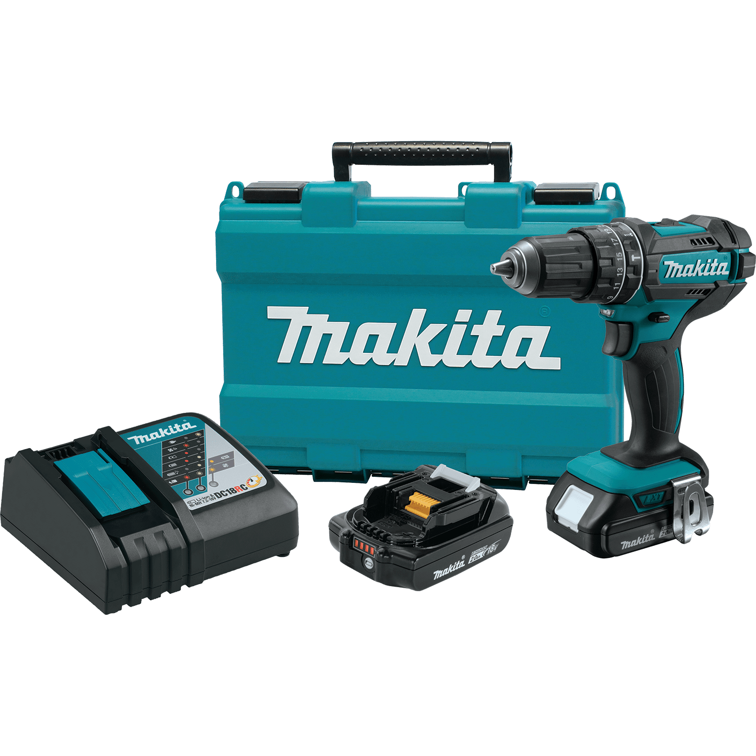 Picture of 18V LXT Lithium-Ion Compact Cordless 1/2" Hammer Driver-Drill Kit (2.0Ah)