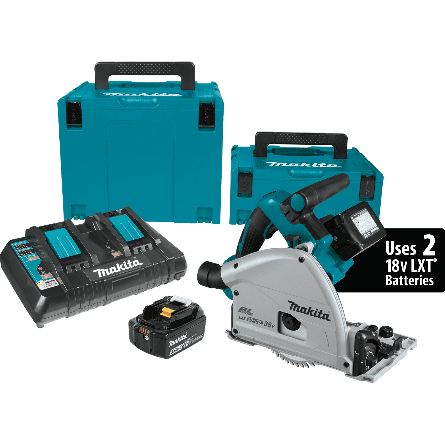 Picture of 18V X2 LXT Lithium-Ion (36V) Brushless Cordless 6-1/2" Plunge Circular Saw Kit (5.0Ah)