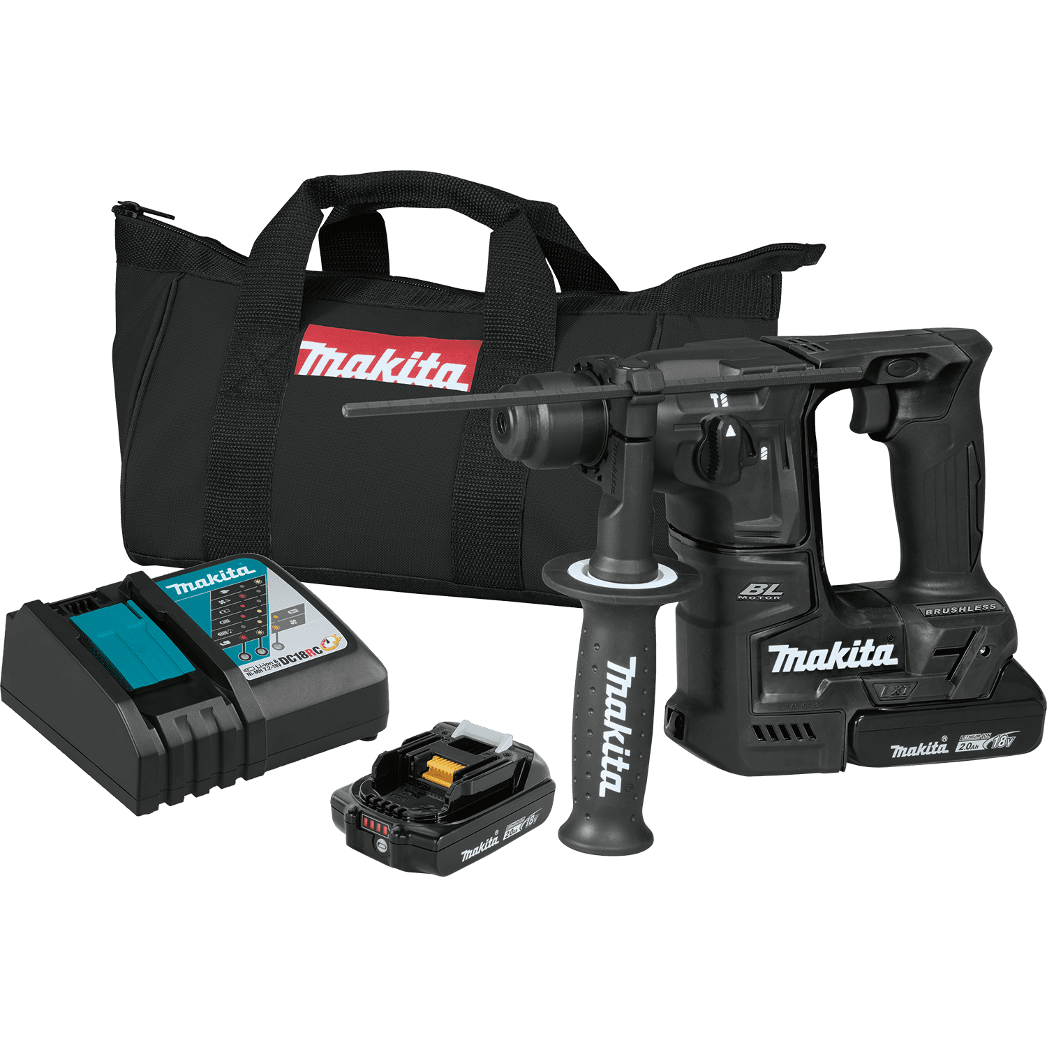 Picture of 18V LXT Lithium-Ion Sub-Compact Brushless Cordless 11/16" Rotary Hammer Kit, accepts SDS-PLUS bits (2.0Ah)