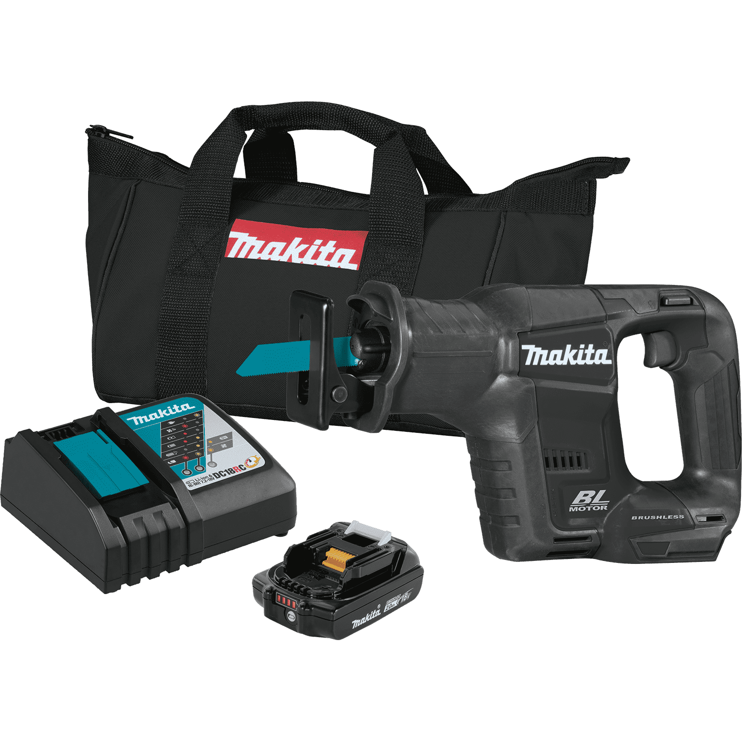Picture of 18V LXT Lithium-Ion Sub-Compact Brushless Cordless Recipro Saw Kit (2.0Ah)