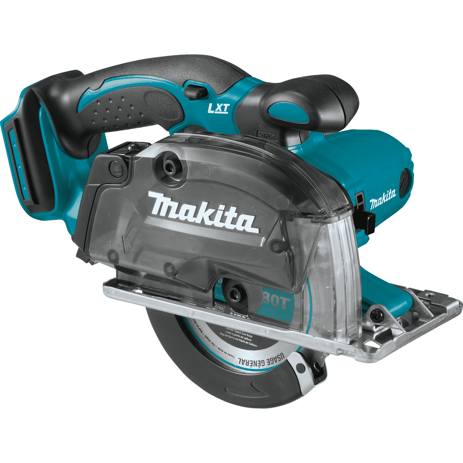 Picture of 18V LXT Lithium-Ion Cordless 5-3/8" Metal Cutting Saw, with Electric Brake and Chip Collector, Tool Only