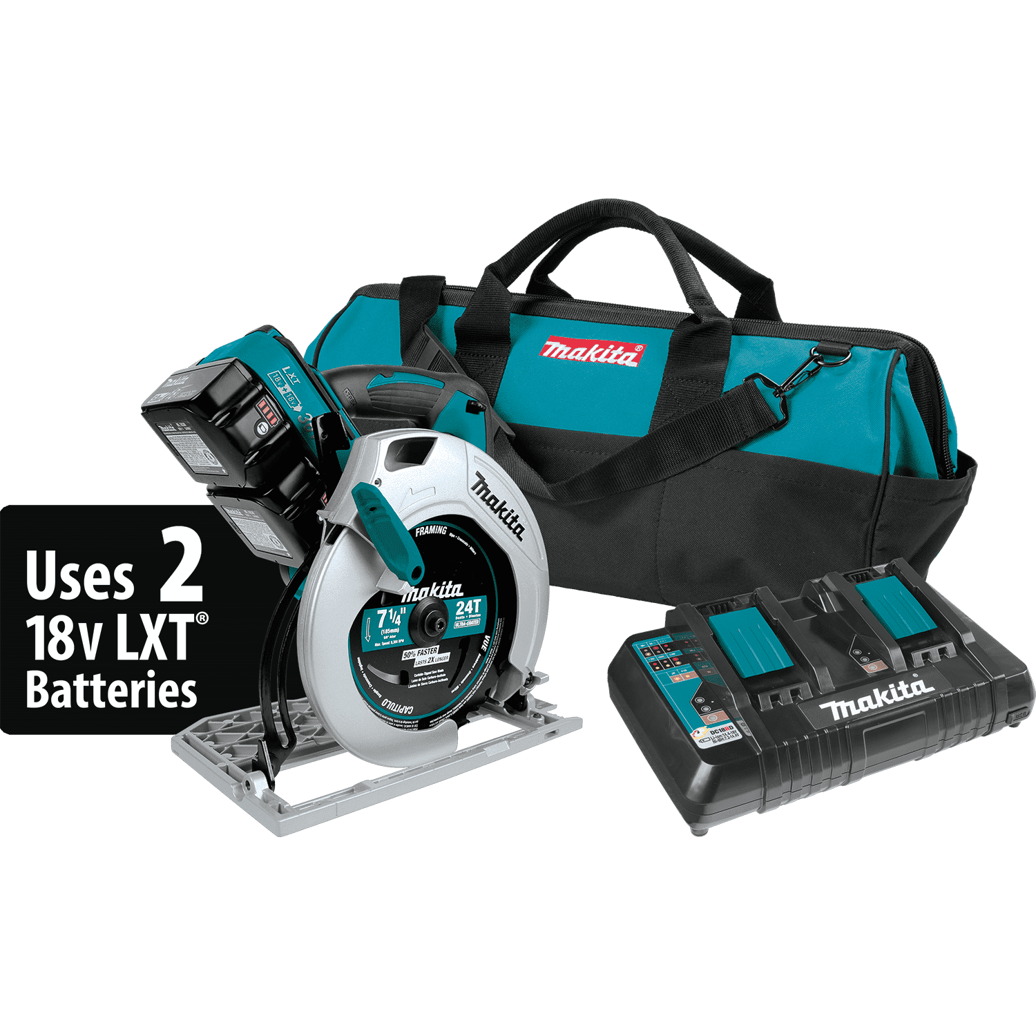 Picture of 18V X2 LXT Lithium-Ion (36V) Cordless 7-1/4” Circular Saw Kit (5.0Ah)