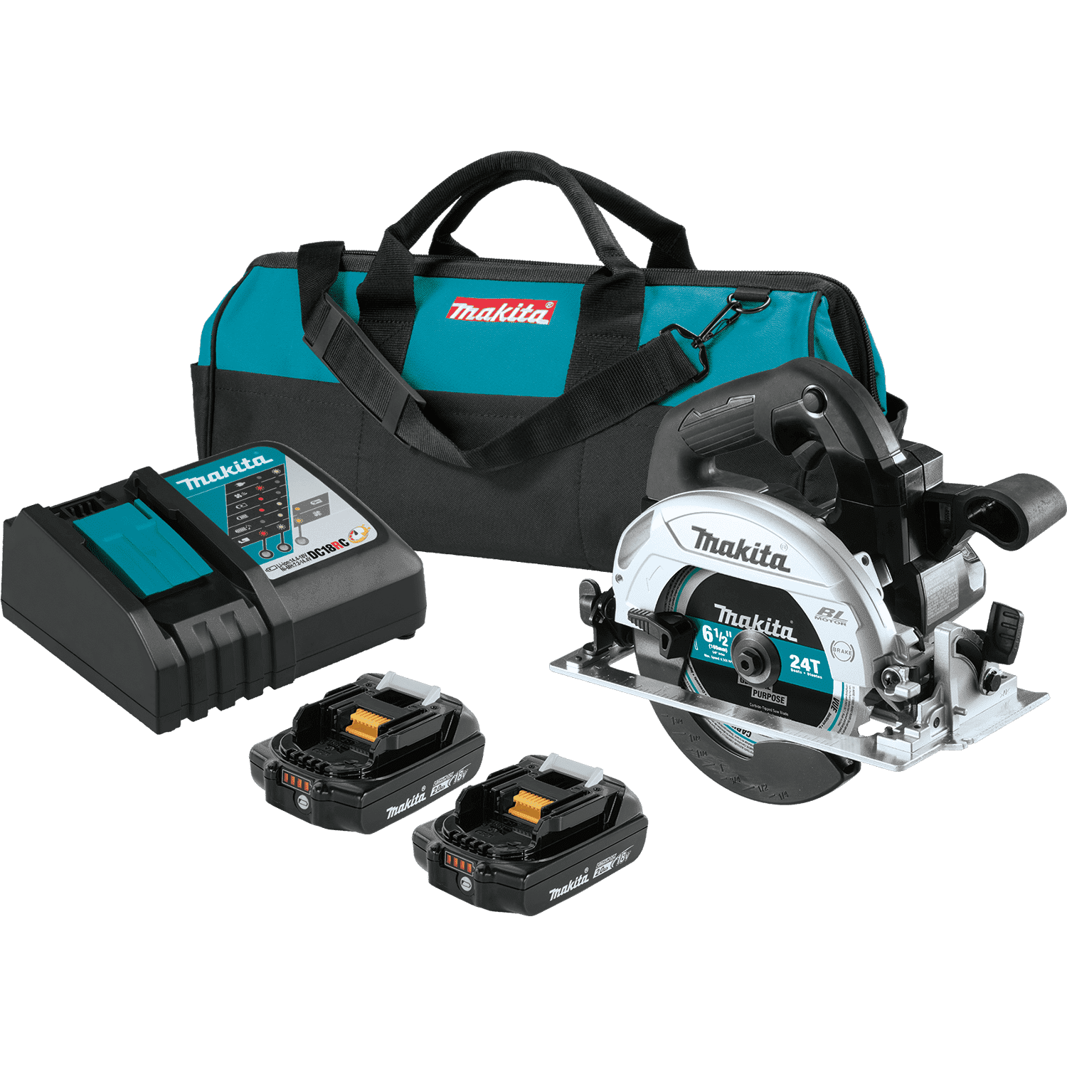 Picture of 18V LXT Lithium-Ion Sub-Compact Brushless Cordless 6-1/2” Circular Saw Kit (2.0Ah)