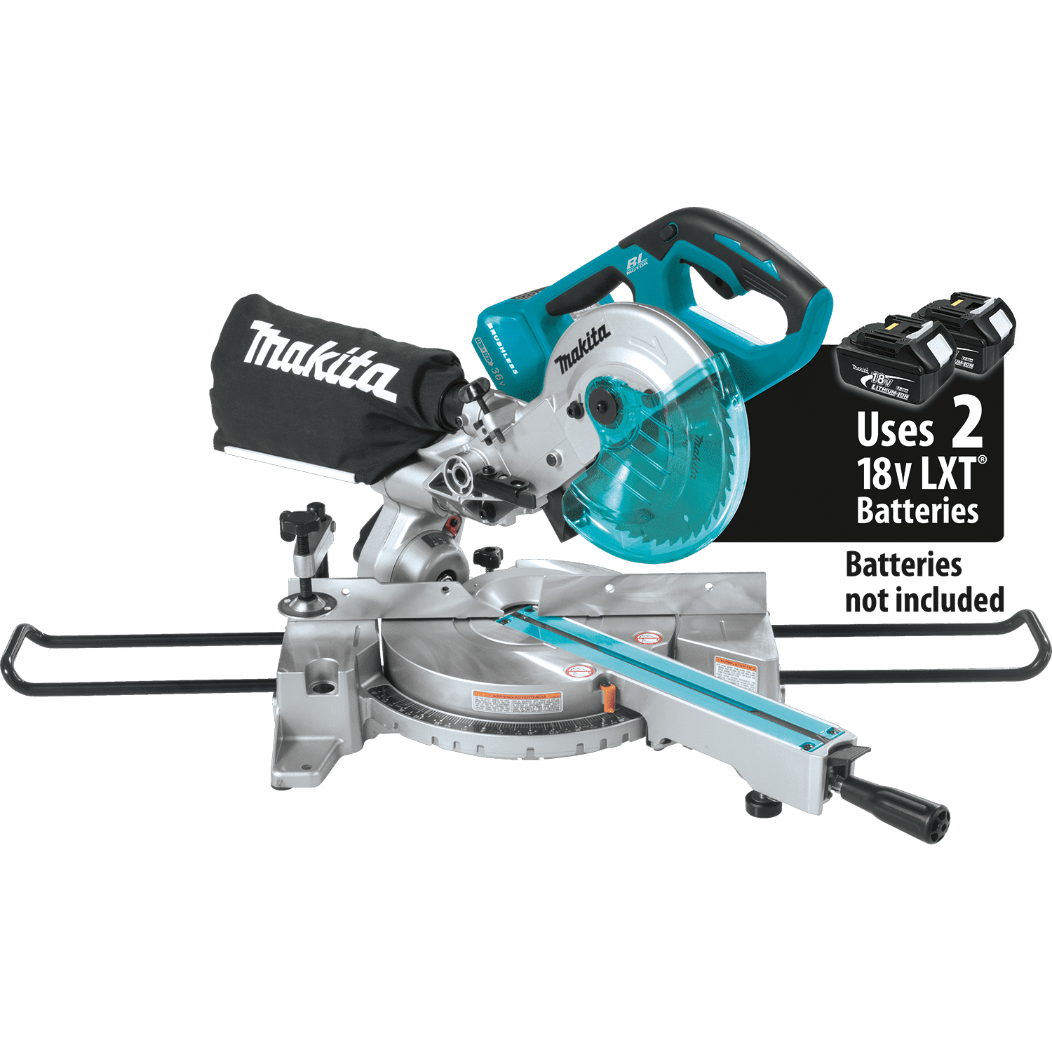 Picture of 18V X2 LXT Lithium-Ion (36V) Brushless Cordless 7-1/2" Dual Slide Compound Miter Saw, Tool Only