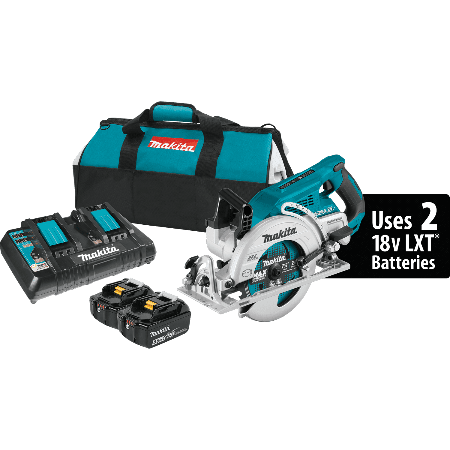 Picture of 18V X2 LXT Lithium-Ion (36V) Brushless Cordless Rear Handle 7-1/4" Circular Saw Kit (5.0Ah)