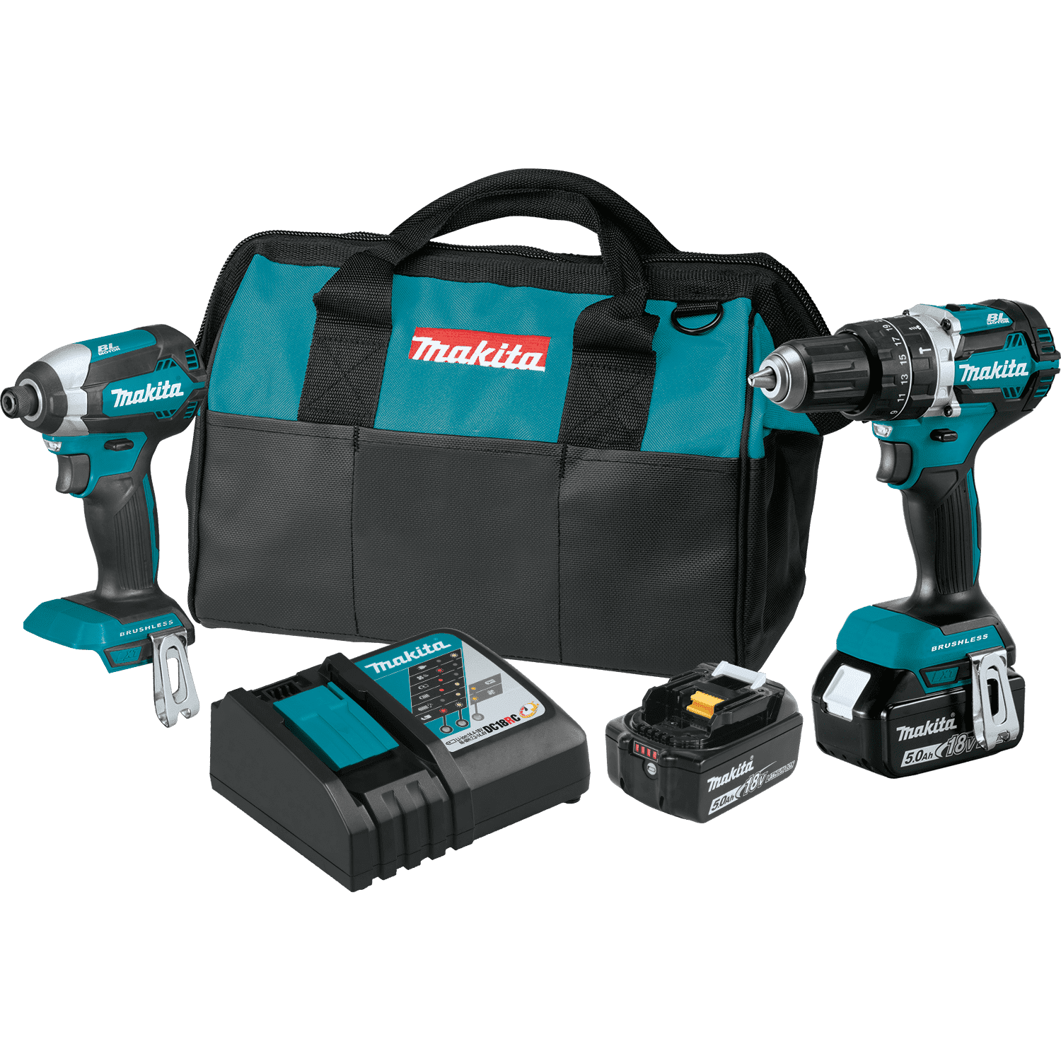 Picture of 18V LXT Lithium-Ion Brushless Cordless 2-Pc. Combo Kit (5.0Ah)