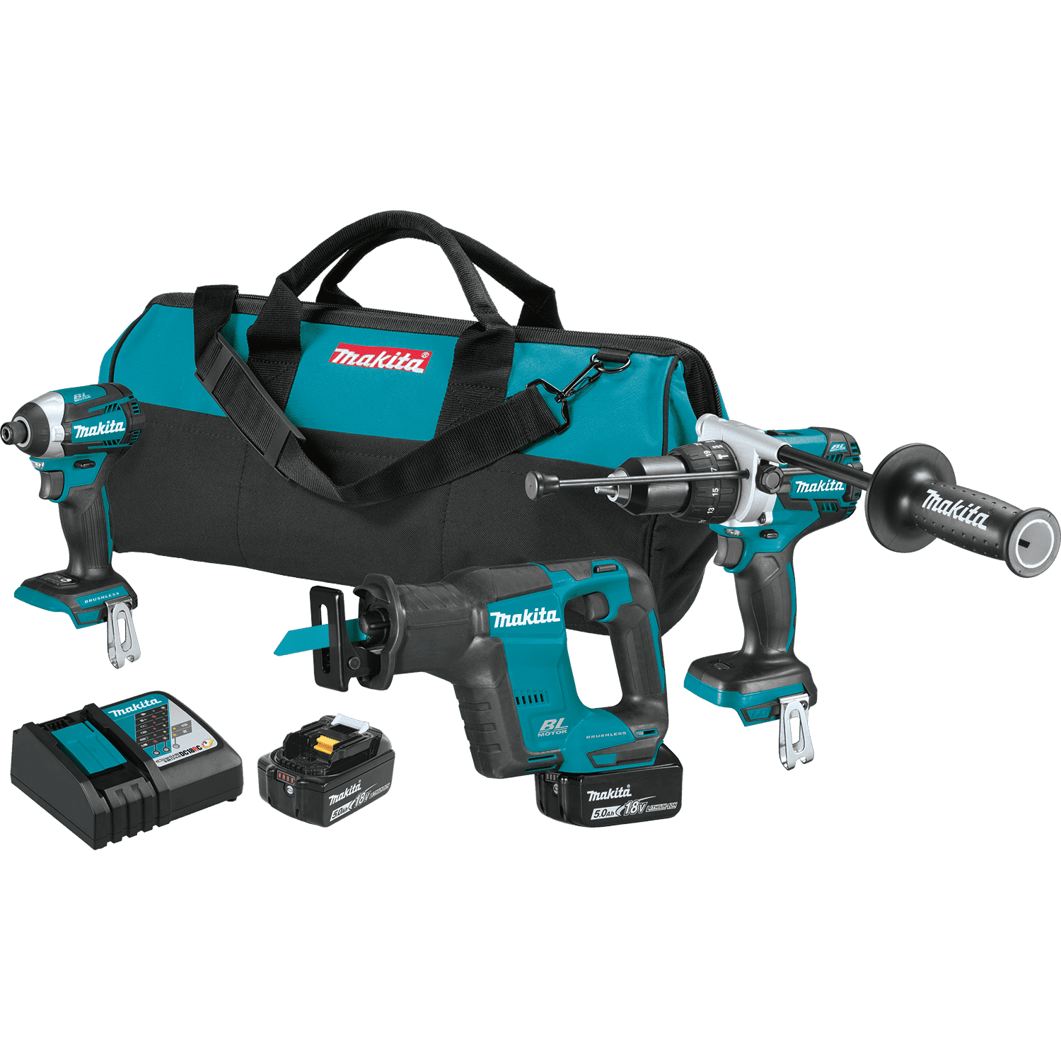Picture of 18V LXT Lithium-Ion Brushless Cordless 3-Pc. Combo Kit (5.0Ah)
