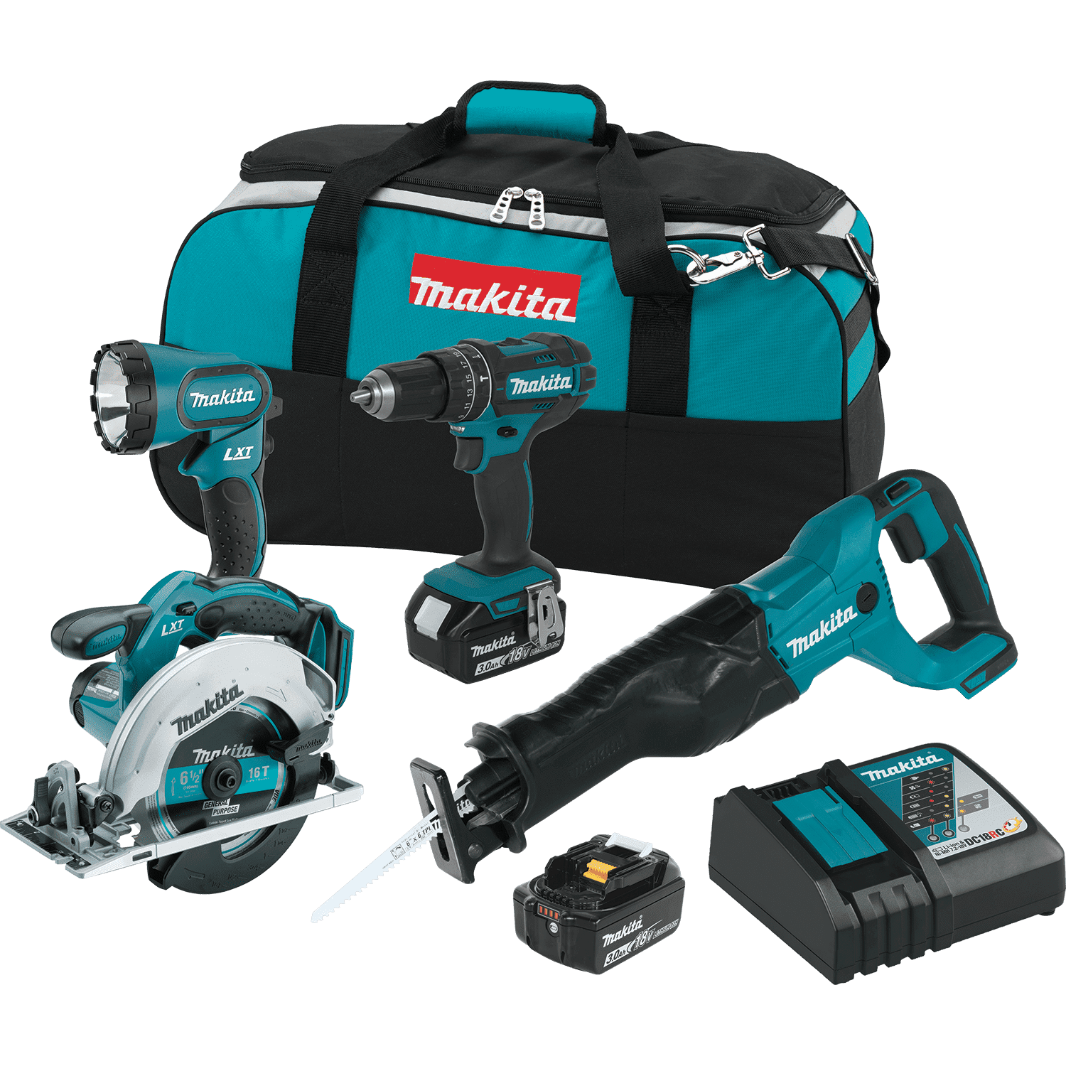 Picture of 18V LXT Lithium-Ion Cordless 4-Pc. Combo Kit (3.0Ah)